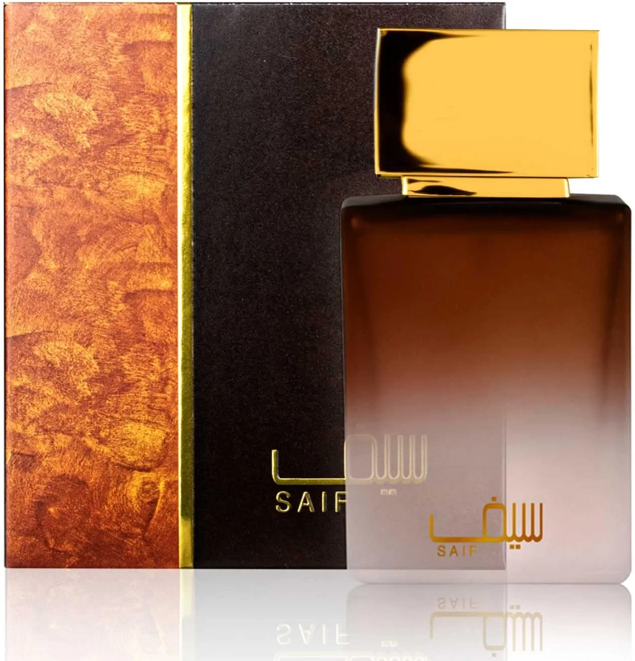 ادو پرفیوم احمد سیف - 50 میلی لیتر | ادو پرفیوم یونیسکس برای مردان و زنان | رایحه ای جسورانه و ظریف با هل، چوب صندل، مشک و وانیل | از المغربی عود عربی و عطر دبی