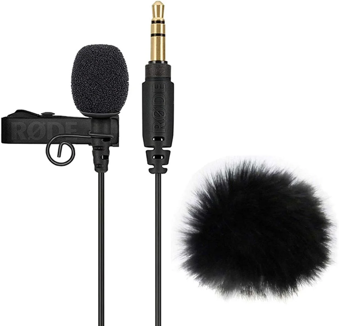 میکروفون یقه‌ای Rode Lavalier GO به همراه محافظ باد خزدار Keepdrum WS05