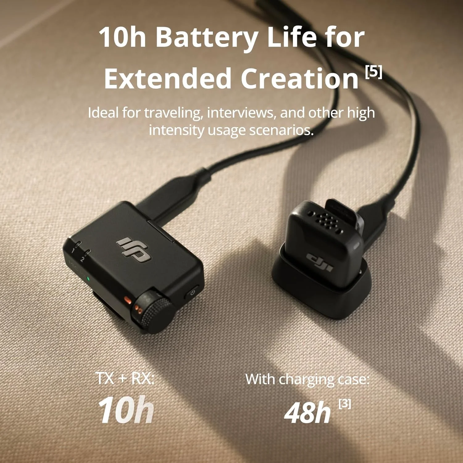 میکروفون DJI Mic Mini (2 TX + 1 RX)، صدای غنی از جزئیات، میکروفون یقه ای بی سیم برای دوربین/اندروید، ولاگ دو نفره، تولید تیمی میکروفون DJI Mic Mini (2 TX + 1 RX)، صدای غنی از جزئیات، میکروفون یقه ای بی سیم برای دوربین/اندروید، ولاگ دو نفره، تولید تیمی