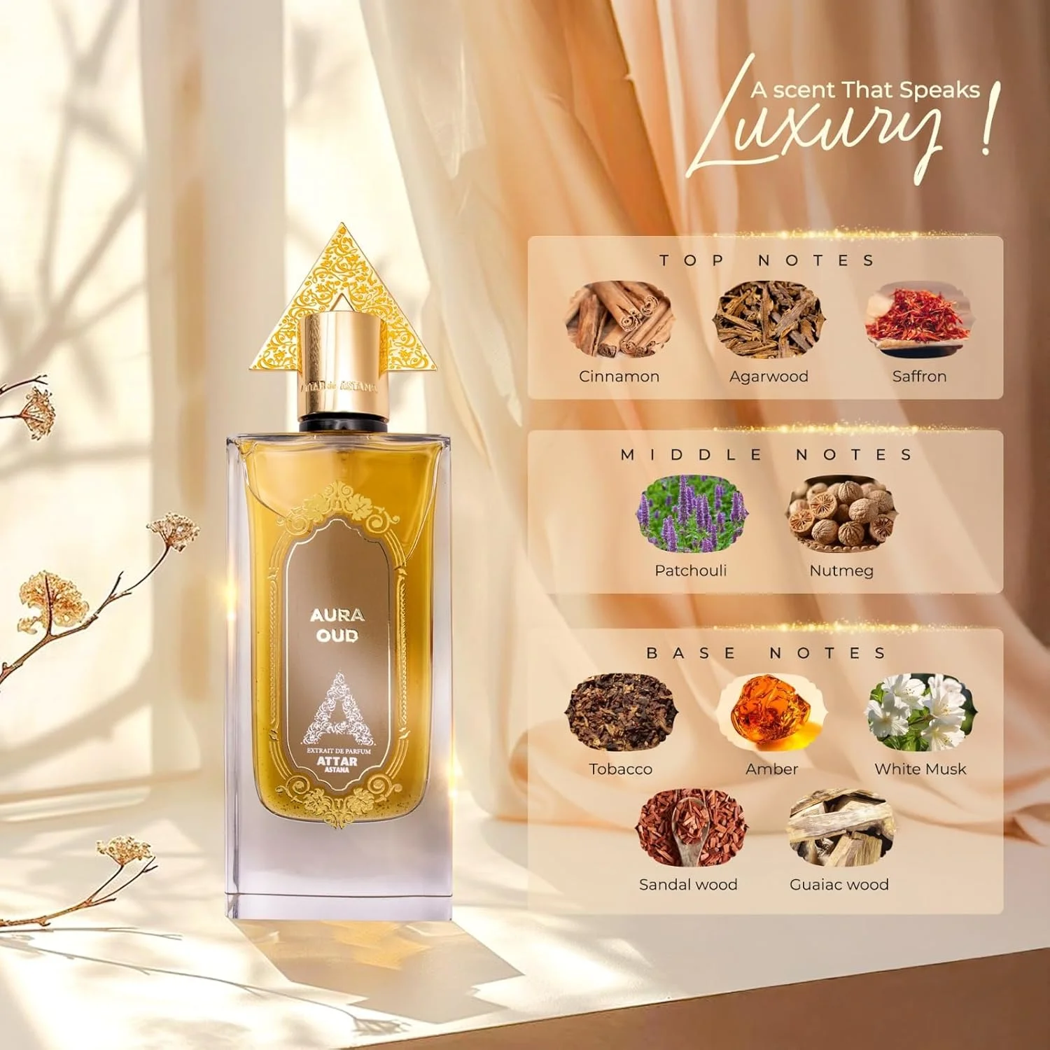 ادکلن اسپری عطر عود AURA از Attar de Astana، حجم 75 میلی لیتر، عطر عربی لوکس ماندگار برای مردان و زنان، رایحه چوبی شرقی. رایحه عود عربی غلیظ برای مردان و زنان، عطور للرجال ادکلن اسپری عطر عود AURA از Attar de Astana، حجم 75 میلی لیتر، عطر عربی لوکس ماندگار برای مردان و زنان، رایحه چوبی شرقی. رایحه عود عربی غلیظ برای مردان و زنان، عطور للرجال