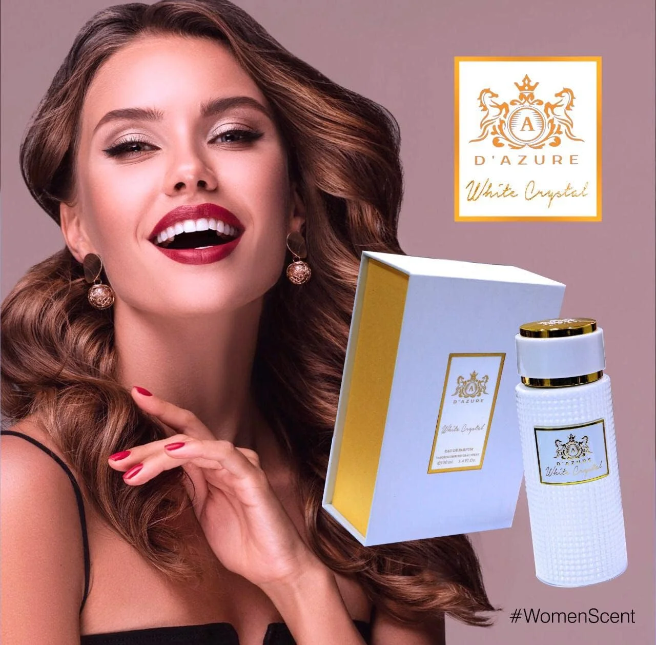 عطر زنانه دی آزور مدل White Crystal با رایحه کهربا، فوژه، اسطوخودوس، شکوفه پرتقال و یاسمن 100 میلی لیتر عطر زنانه دی آزور مدل White Crystal با رایحه کهربا، فوژه، اسطوخودوس، شکوفه پرتقال و یاسمن 100 میلی لیتر