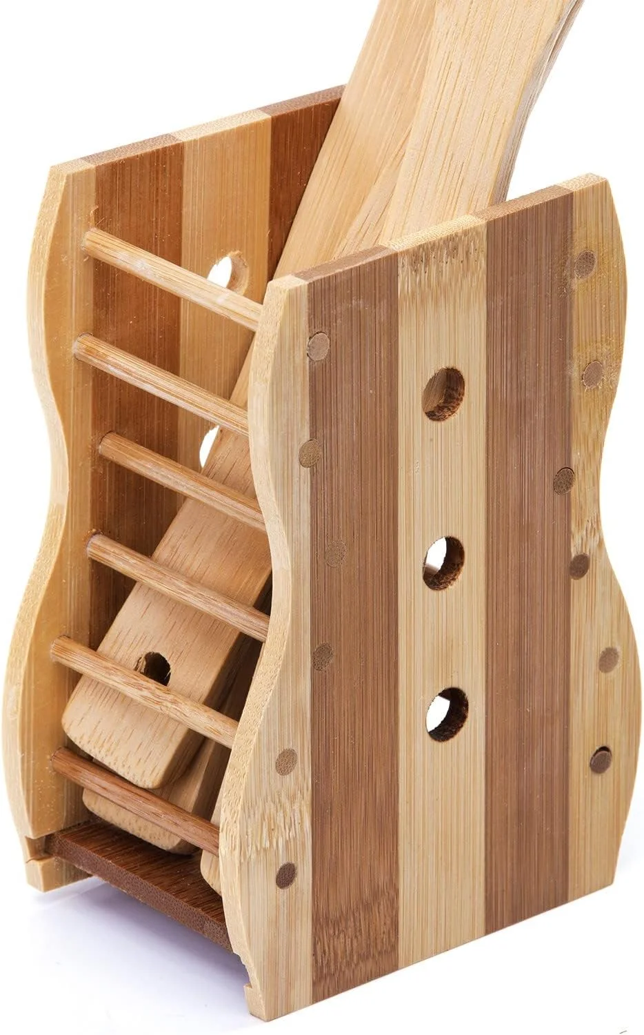 رویال فورد ست 4 تکه ابزار آشپزی چوبی بامبو خالص شامل کفگیر، قاشقک، قاشق سوراخ دار و قاشق رویال فورد ست 4 تکه ابزار آشپزی چوبی بامبو خالص شامل کفگیر، قاشقک، قاشق سوراخ دار و قاشق