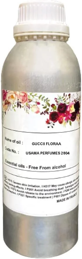 روغن عطر غلیظ گوچی فلورا | یکی از بهترین روغن های عطر زنانه | روغن عطر ماندگار | رایحه آروماتیک 1000 میلی لیتر توسط عطر اسامه | الحافظ عود همراه با برچسب