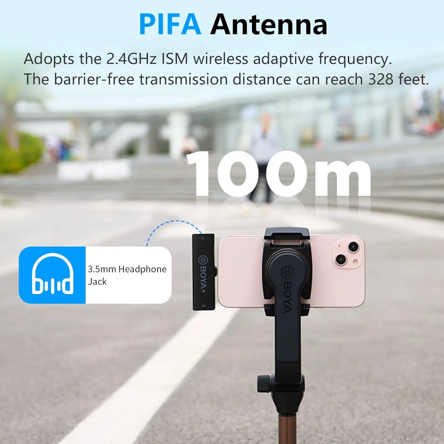 میکروفون یقه ای بی سیم BOYA BY-XM6-S3 برای آیفون/آیپد، میکروفون یقه ای بی سیم 2.4 گیگاهرتزی با صفحه نمایش OLED و میکروفون داخلی برای یوتیوب، پخش زنده تیک تاک، ضبط ویدیو، ولاگ میکروفون یقه ای بی سیم BOYA BY-XM6-S3 برای آیفون/آیپد، میکروفون یقه ای بی سیم 2.4 گیگاهرتزی با صفحه نمایش OLED و میکروفون داخلی برای یوتیوب، پخش زنده تیک تاک، ضبط ویدیو، ولاگ