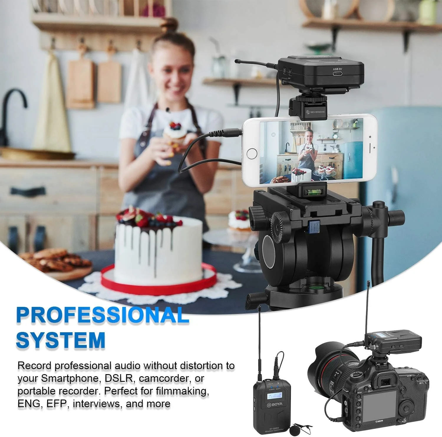 میکروفون بی سیم 48 کاناله UHF بویا WM6S میکروفون بی سیم 48 کاناله UHF بویا WM6S