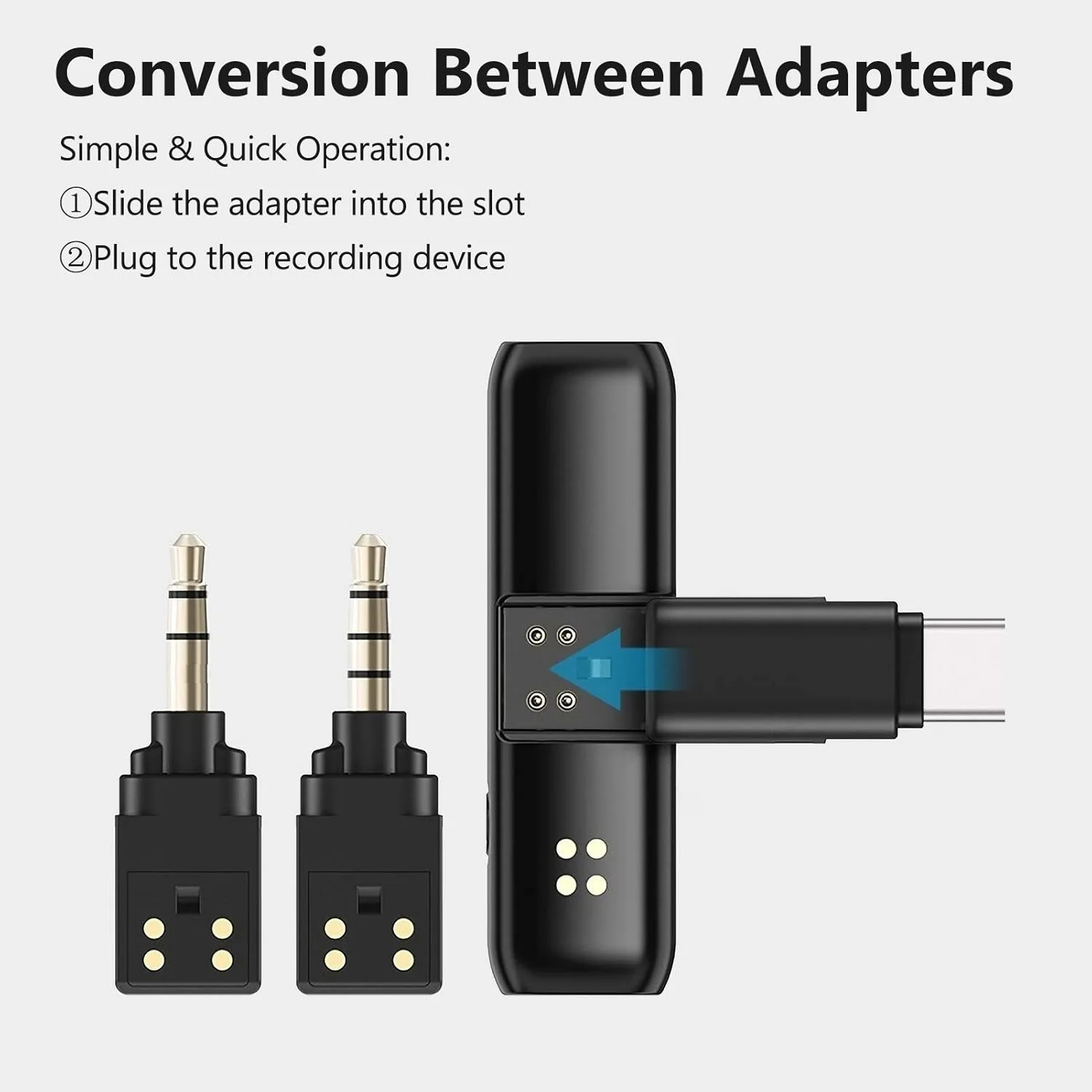 میکروفون یقه ای بی سیم مینی BOYA BY-WM3U 2.4G، میکروفون حرفه ای با آداپتور 3.5 میلی متری TRS/TRRS، آداپتور Type-C جایگزین برای دوربین گوشی هوشمند Type-C و نوت بوک میکروفون یقه ای بی سیم مینی BOYA BY-WM3U 2.4G، میکروفون حرفه ای با آداپتور 3.5 میلی متری TRS/TRRS، آداپتور Type-C جایگزین برای دوربین گوشی هوشمند Type-C و نوت بوک