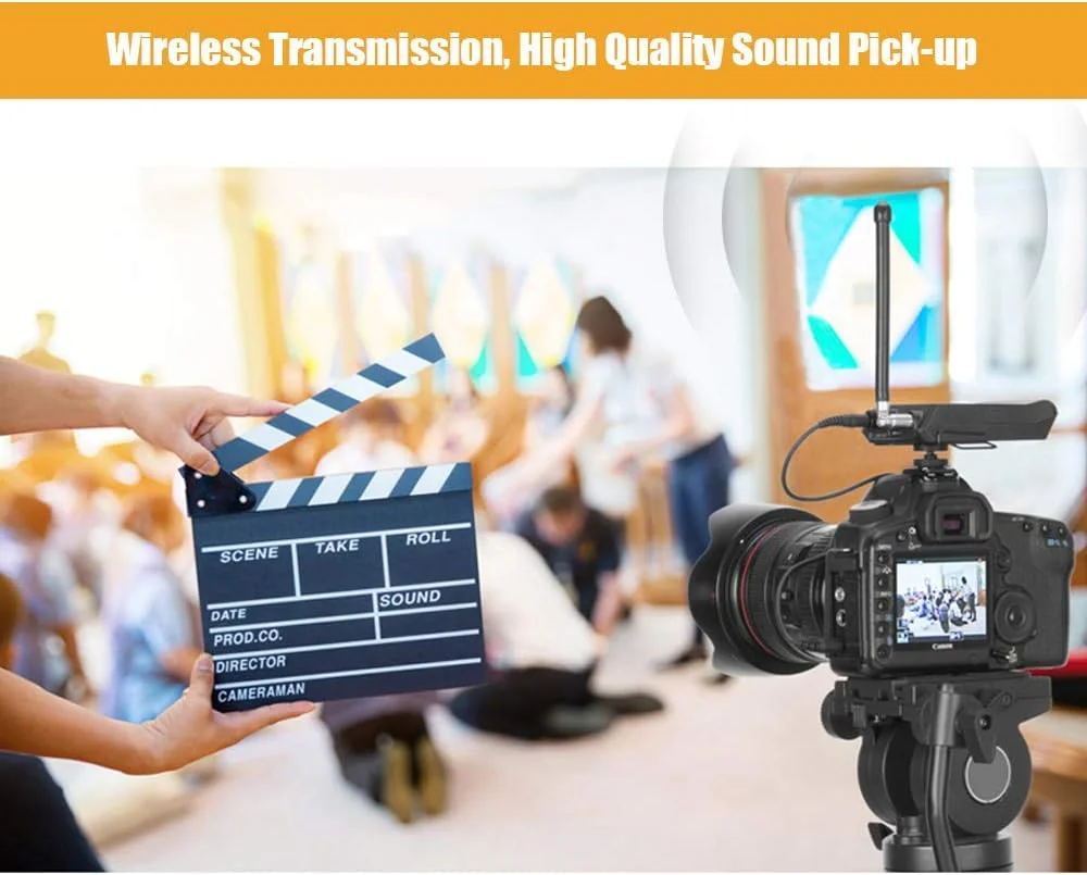میکروفون بیسیم VHF مدل Entweg BY-WFM12 به همراه فرستنده، گیرنده و میکروفون یقهای Omni-directional، دارای 12 فرکانس قابل تنظیم و جک 3.5 میلیمتری برای تلفنهای هوشمند، دوربینهای DSLR، دوربین فیلمبرداری و صدا میکروفون بیسیم VHF مدل Entweg BY-WFM12 به همراه فرستنده، گیرنده و میکروفون یقهای Omni-directional، دارای 12 فرکانس قابل تنظیم و جک 3.5 میلیمتری برای تلفنهای هوشمند، دوربینهای DSLR، دوربین فیلمبرداری و صدا