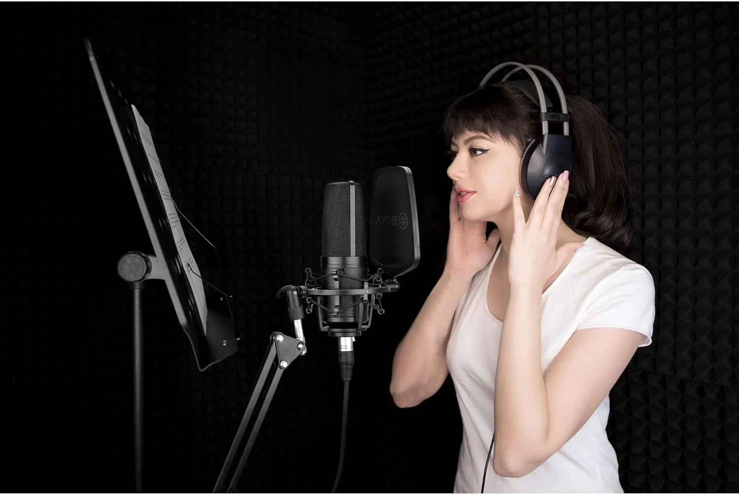 میکروفون کاندنسر دیافراگم بزرگ بویا BY-M1000 میکروفون کاندنسر دیافراگم بزرگ بویا BY-M1000