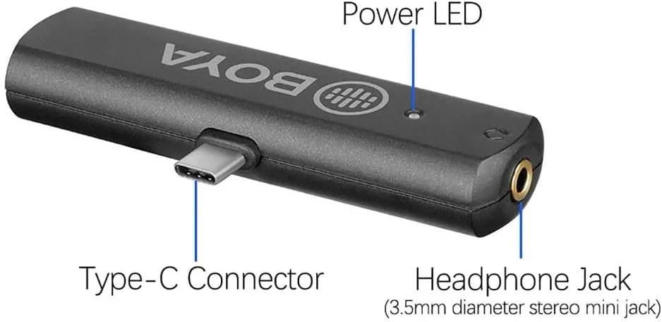 سیستم میکروفون یقه ای دیجیتال بی سیم دو نفره بویا مدل By-Wm4 Pro-K6 برای دستگاه های USB-C (2.4 گیگاهرتز) سیستم میکروفون یقه ای دیجیتال بی سیم دو نفره بویا مدل By-Wm4 Pro-K6 برای دستگاه های USB-C (2.4 گیگاهرتز)