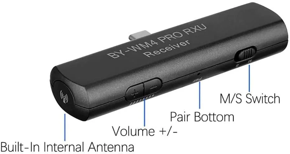 سیستم میکروفون یقه ای دیجیتال بی سیم دو نفره بویا مدل By-Wm4 Pro-K6 برای دستگاه های USB-C (2.4 گیگاهرتز) سیستم میکروفون یقه ای دیجیتال بی سیم دو نفره بویا مدل By-Wm4 Pro-K6 برای دستگاه های USB-C (2.4 گیگاهرتز)