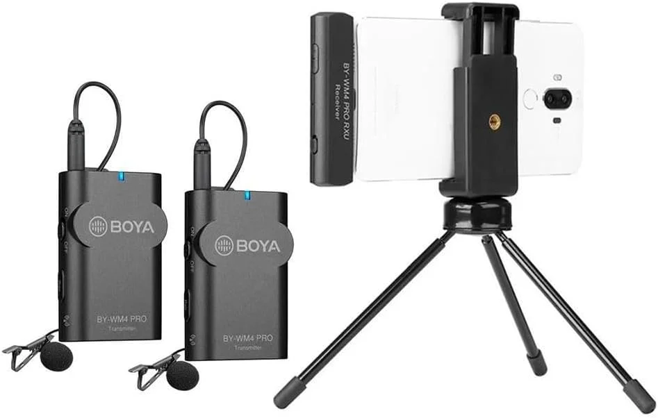 سیستم میکروفون یقه ای دیجیتال بی سیم دو نفره بویا مدل By-Wm4 Pro-K6 برای دستگاه های USB-C (2.4 گیگاهرتز) سیستم میکروفون یقه ای دیجیتال بی سیم دو نفره بویا مدل By-Wm4 Pro-K6 برای دستگاه های USB-C (2.4 گیگاهرتز)