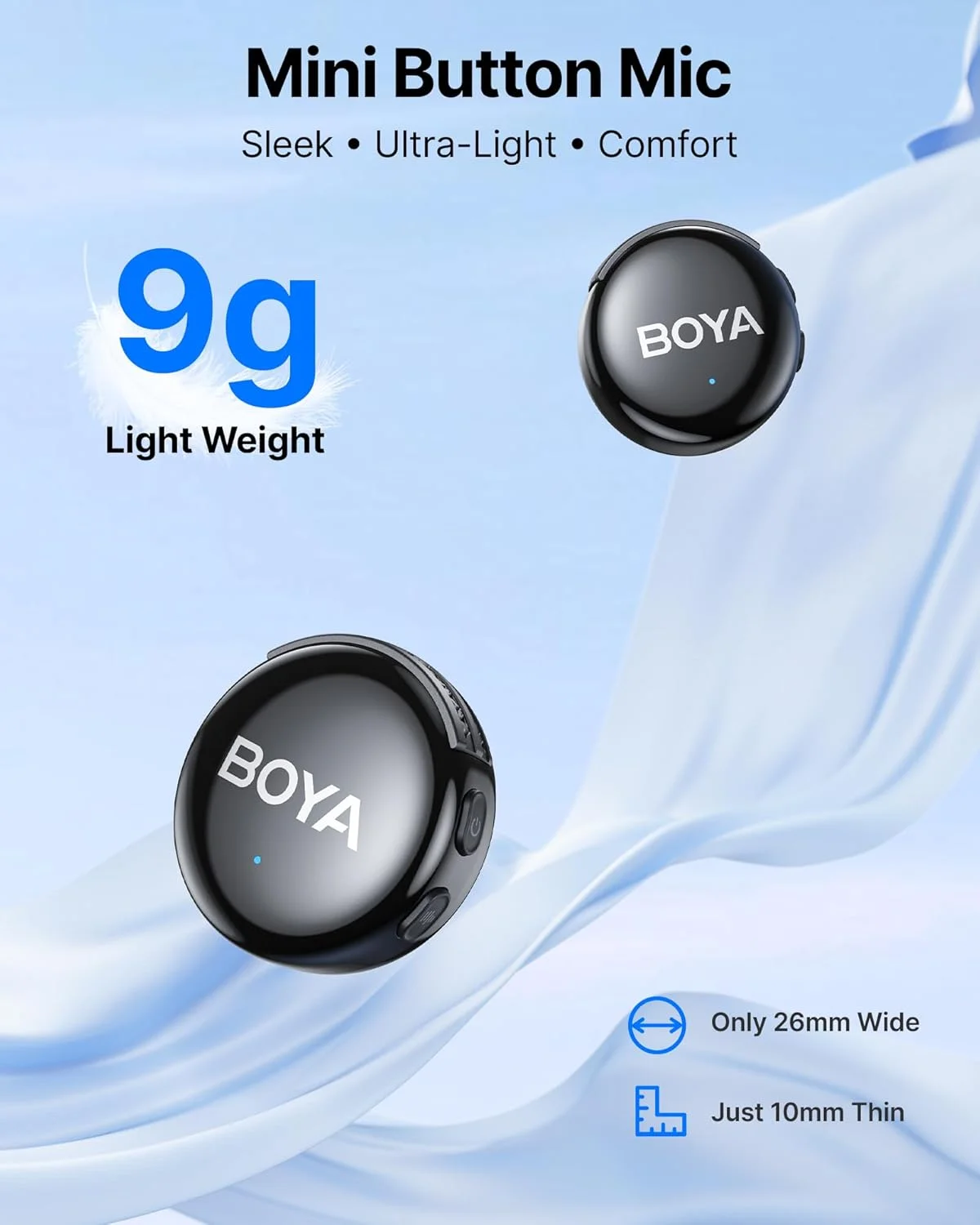 میکروفون یقه ای بی سیم BOYA BOYALINK3 برای آیفون 16/15 و اندروید و دوربین DSLR، حذف نویز هوش مصنوعی، صدای HIFI، تنظیم هوشمند EQ، عمر باتری 30 ساعته و جعبه شارژ برای Vlogging Youtube Podcast TikTok میکروفون یقه ای بی سیم BOYA BOYALINK3 برای آیفون 16/15 و اندروید و دوربین DSLR، حذف نویز هوش مصنوعی، صدای HIFI، تنظیم هوشمند EQ، عمر باتری 30 ساعته و جعبه شارژ برای Vlogging Youtube Podcast TikTok