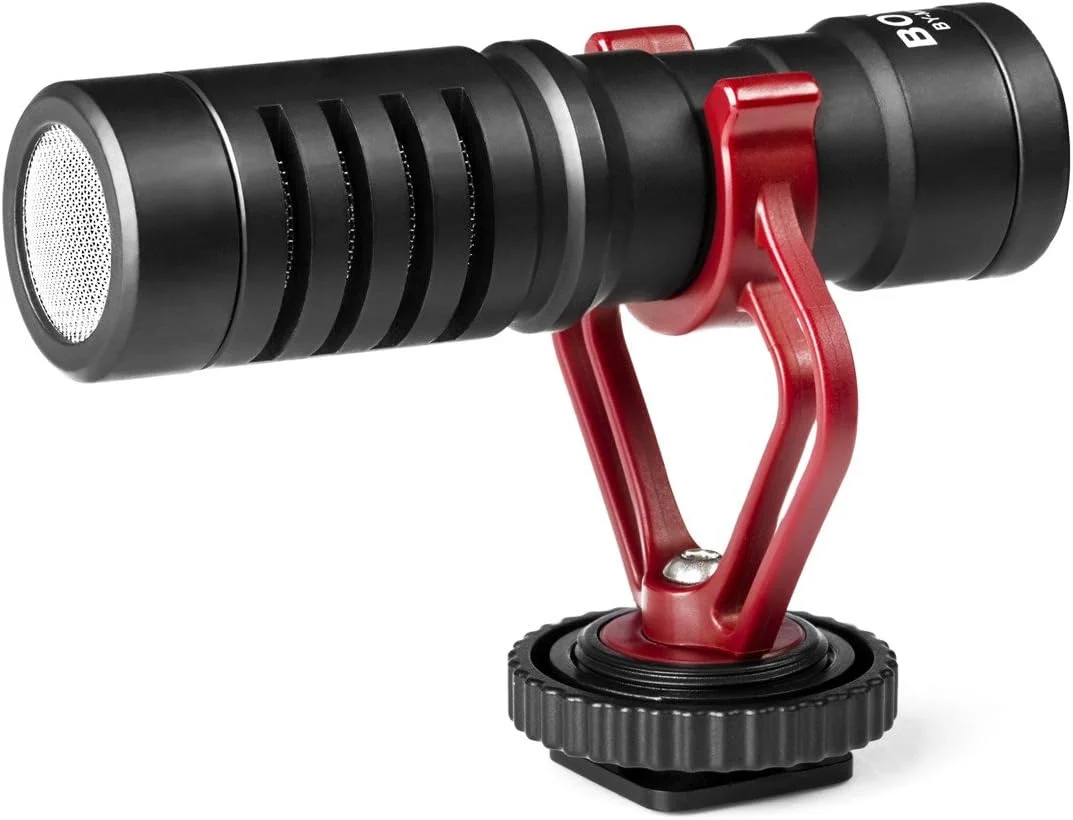 میکروفون فیلمبرداری بویا مدل BY-MM1، میکروفون ضبط صدا کوچک و جمع و جور یونیورسال روی دوربین، کندانسور جهت دار برای آیفون، گوشی اندروید، مک، تبلت، دوربین فیلمبرداری DSLR (مشکی) میکروفون فیلمبرداری بویا مدل BY-MM1، میکروفون ضبط صدا کوچک و جمع و جور یونیورسال روی دوربین، کندانسور جهت دار برای آیفون، گوشی اندروید، مک، تبلت، دوربین فیلمبرداری DSLR (مشکی)