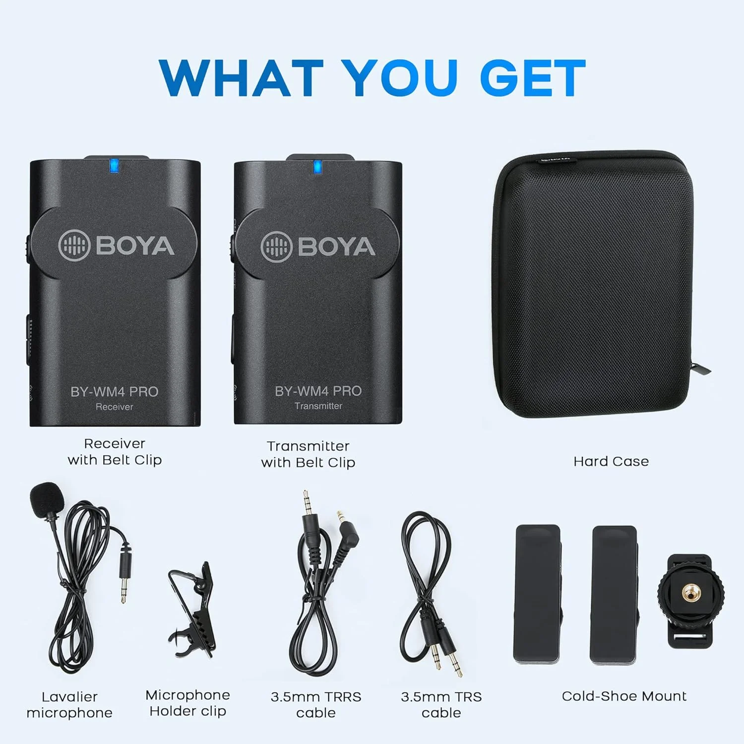 میکروفون یقه ای بی سیم 2.4 گیگاهرتزی BOYA BY-WM4 PRO K1 TX+RX مناسب دوربین های DSLR، گوشی های هوشمند، تبلت ها، ضبط صدا، ولاگینگ و فیلم سازی میکروفون یقه ای بی سیم 2.4 گیگاهرتزی BOYA BY-WM4 PRO K1 TX+RX مناسب دوربین های DSLR، گوشی های هوشمند، تبلت ها، ضبط صدا، ولاگینگ و فیلم سازی