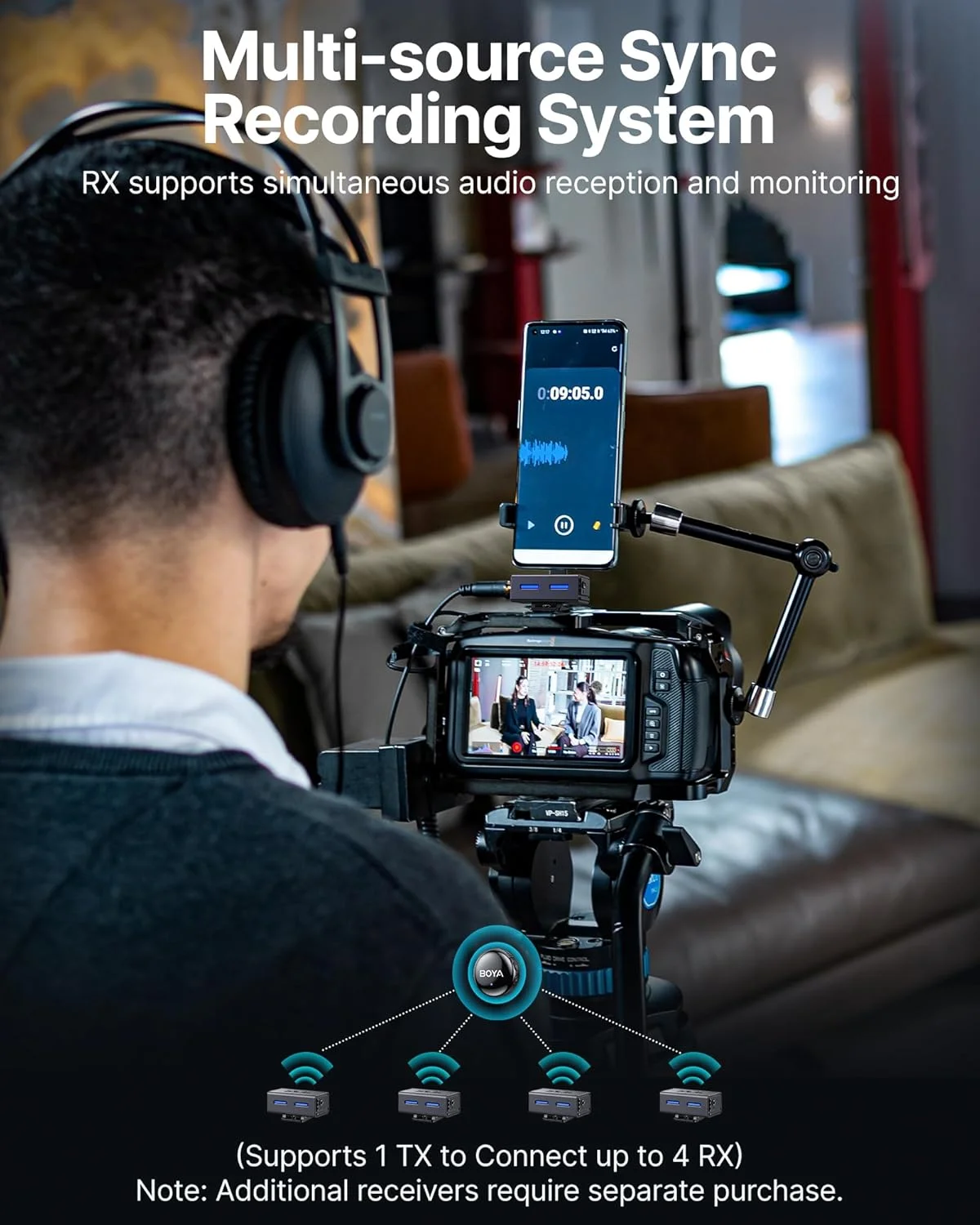 میکروفون یقه ای بی سیم BOYA BOYALINK3 برای آیفون 16/15 و اندروید و دوربین DSLR، حذف نویز هوش مصنوعی، صدای HIFI، تنظیم هوشمند EQ، عمر باتری 30 ساعته و جعبه شارژ برای Vlogging Youtube Podcast TikTok میکروفون یقه ای بی سیم BOYA BOYALINK3 برای آیفون 16/15 و اندروید و دوربین DSLR، حذف نویز هوش مصنوعی، صدای HIFI، تنظیم هوشمند EQ، عمر باتری 30 ساعته و جعبه شارژ برای Vlogging Youtube Podcast TikTok