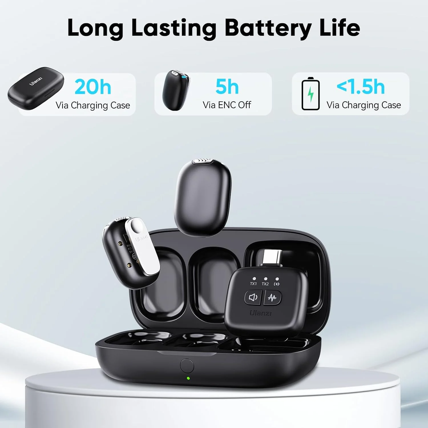 میکروفون یقه ای بی سیم مغناطیسی ULANZI A30 Tiny Mic، سایز مینی، حذف نویز، برد 50 متری، عمر باتری 20 ساعته، میکروفون لاوالیه برای ضبط ویدیو، DSLR، آیفون، اندروید، کامپیوتر میکروفون یقه ای بی سیم مغناطیسی ULANZI A30 Tiny Mic، سایز مینی، حذف نویز، برد 50 متری، عمر باتری 20 ساعته، میکروفون لاوالیه برای ضبط ویدیو، DSLR، آیفون، اندروید، کامپیوتر