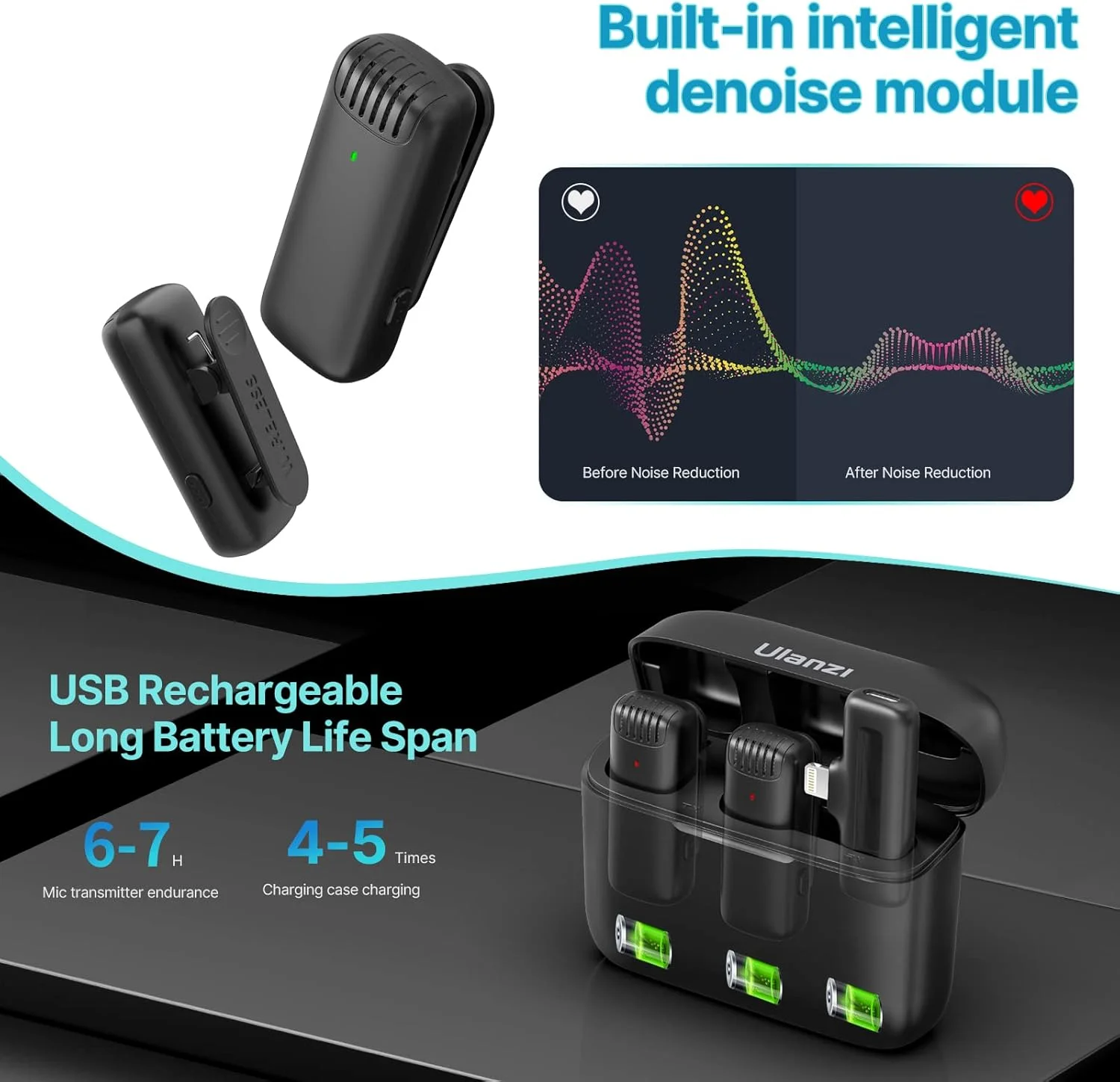 میکروفون یقه ای بی سیم یولانزی مدل J12 (بازسازی شده) میکروفون یقه ای بی سیم یولانزی مدل J12 (بازسازی شده)