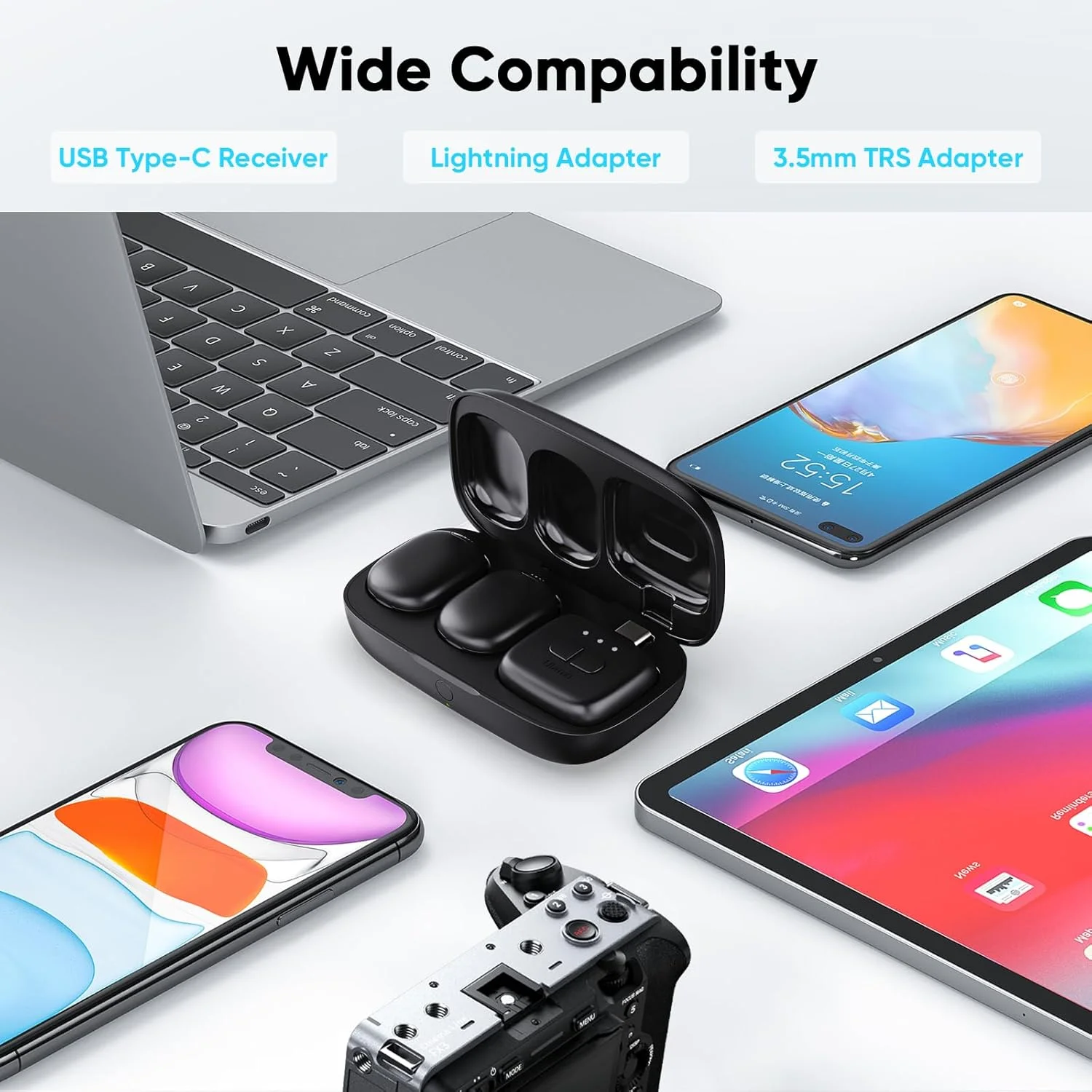 میکروفون یقه ای بی سیم مغناطیسی ULANZI A30 Tiny Mic، سایز مینی، حذف نویز، برد 50 متری، عمر باتری 20 ساعته، میکروفون لاوالیه برای ضبط ویدیو، DSLR، آیفون، اندروید، کامپیوتر میکروفون یقه ای بی سیم مغناطیسی ULANZI A30 Tiny Mic، سایز مینی، حذف نویز، برد 50 متری، عمر باتری 20 ساعته، میکروفون لاوالیه برای ضبط ویدیو، DSLR، آیفون، اندروید، کامپیوتر