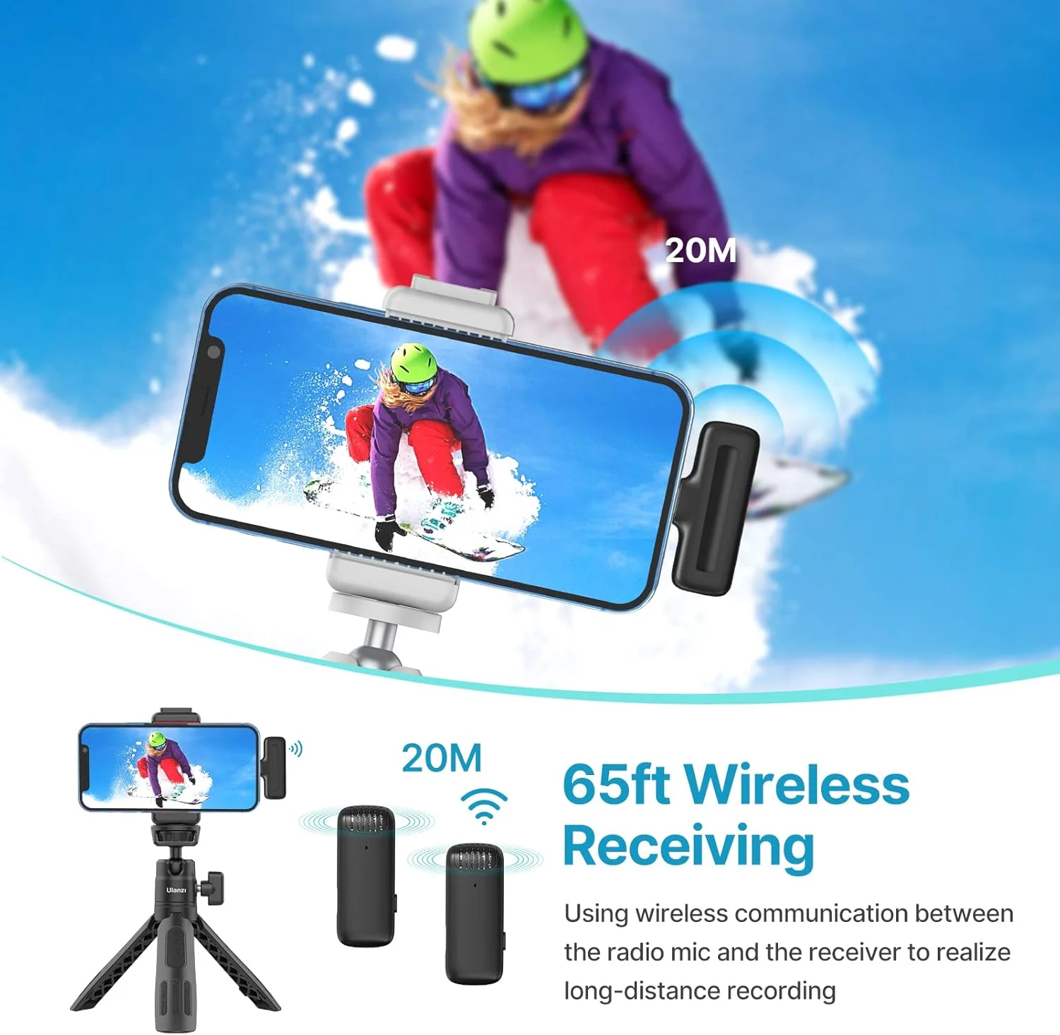 میکروفون یقه ای بی سیم یولانزی مدل J12 (بازسازی شده) میکروفون یقه ای بی سیم یولانزی مدل J12 (بازسازی شده)