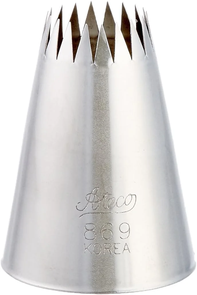 ماسوره خامه زنی Ateco 869 - ستاره فرانسوی - سایز 9 ماسوره خامه زنی Ateco 869 - ستاره فرانسوی - سایز 9