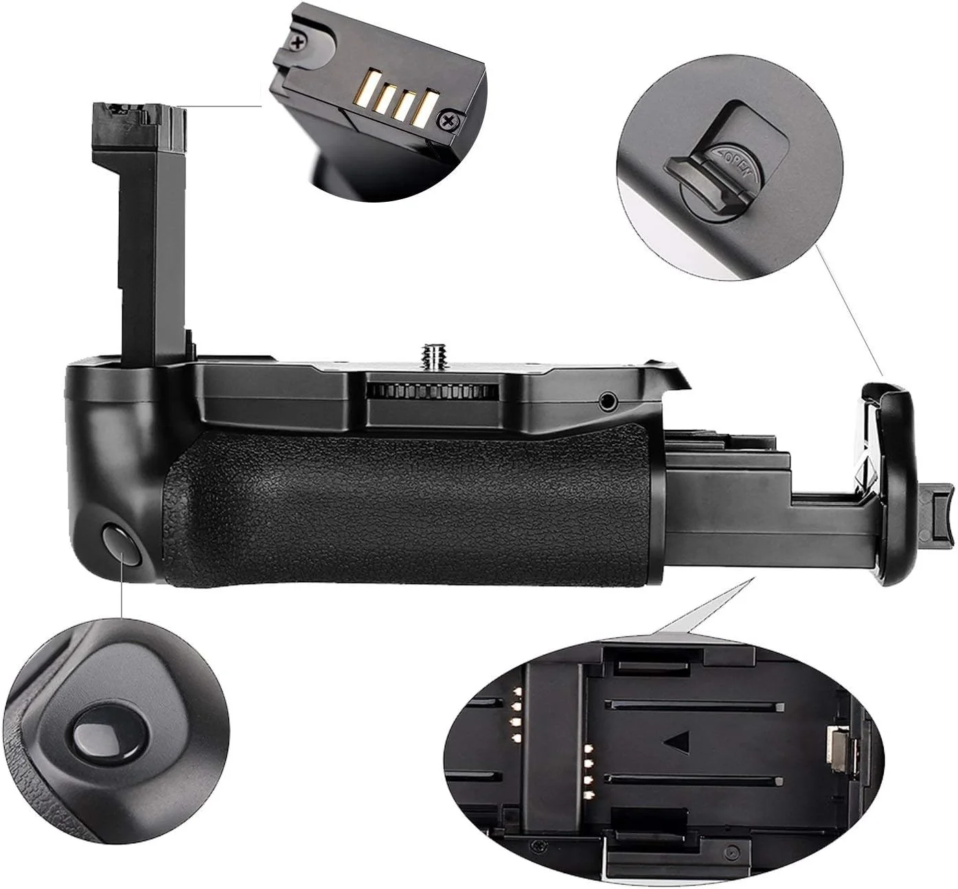 میکروفون یقه ای بی سیم Hollyland LARK 150 [اورجینال] 2.4 گیگاهرتز، سایز مینی، سبک وزن، سه گزینه صوتی با جعبه شارژ قابل حمل (Lark 150 Solo، مشکی)