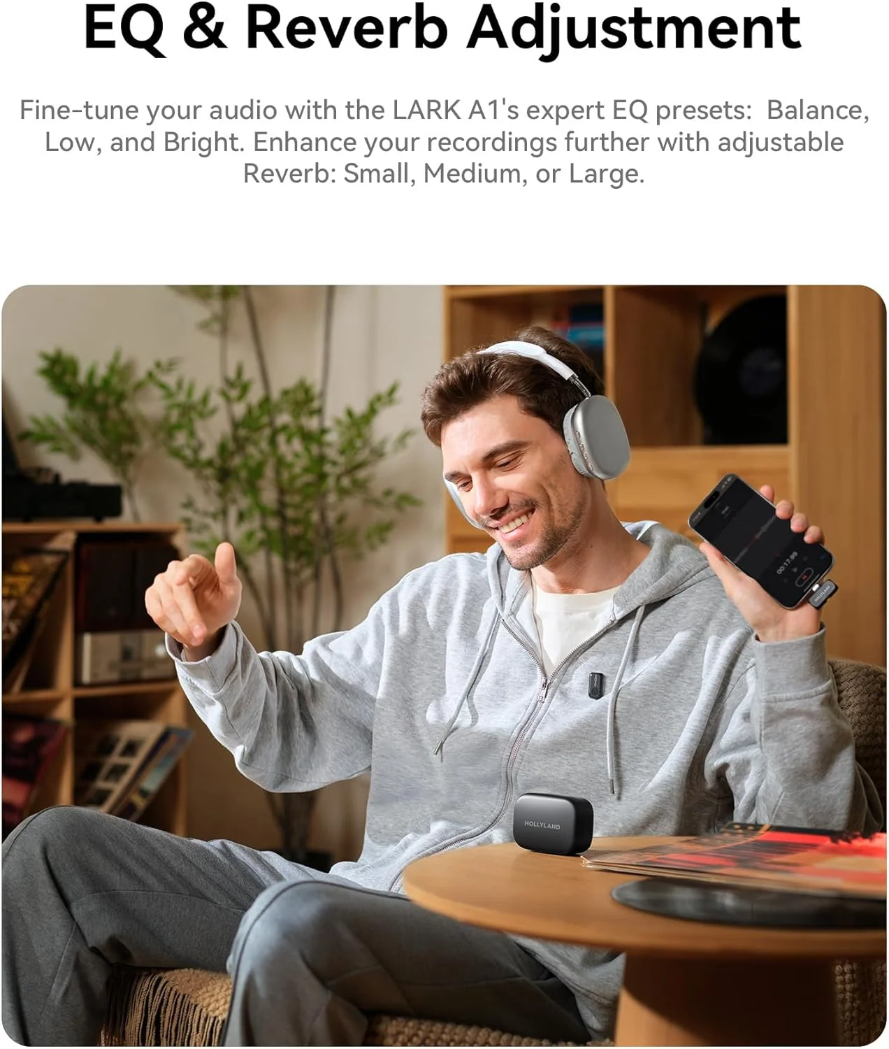 میکروفون بی سیم مینی Hollyland LARK A1 برای آیفون 15/16 و اندروید، صدای خالص، حذف نویز، میکروفون مغناطیسی برای ولاگ، یوتیوب، تیک تاک، پادکست (2TX + USB-C RX، بدون جعبه شارژ) میکروفون بی سیم مینی Hollyland LARK A1 برای آیفون 15/16 و اندروید، صدای خالص، حذف نویز، میکروفون مغناطیسی برای ولاگ، یوتیوب، تیک تاک، پادکست (2TX + USB-C RX، بدون جعبه شارژ)
