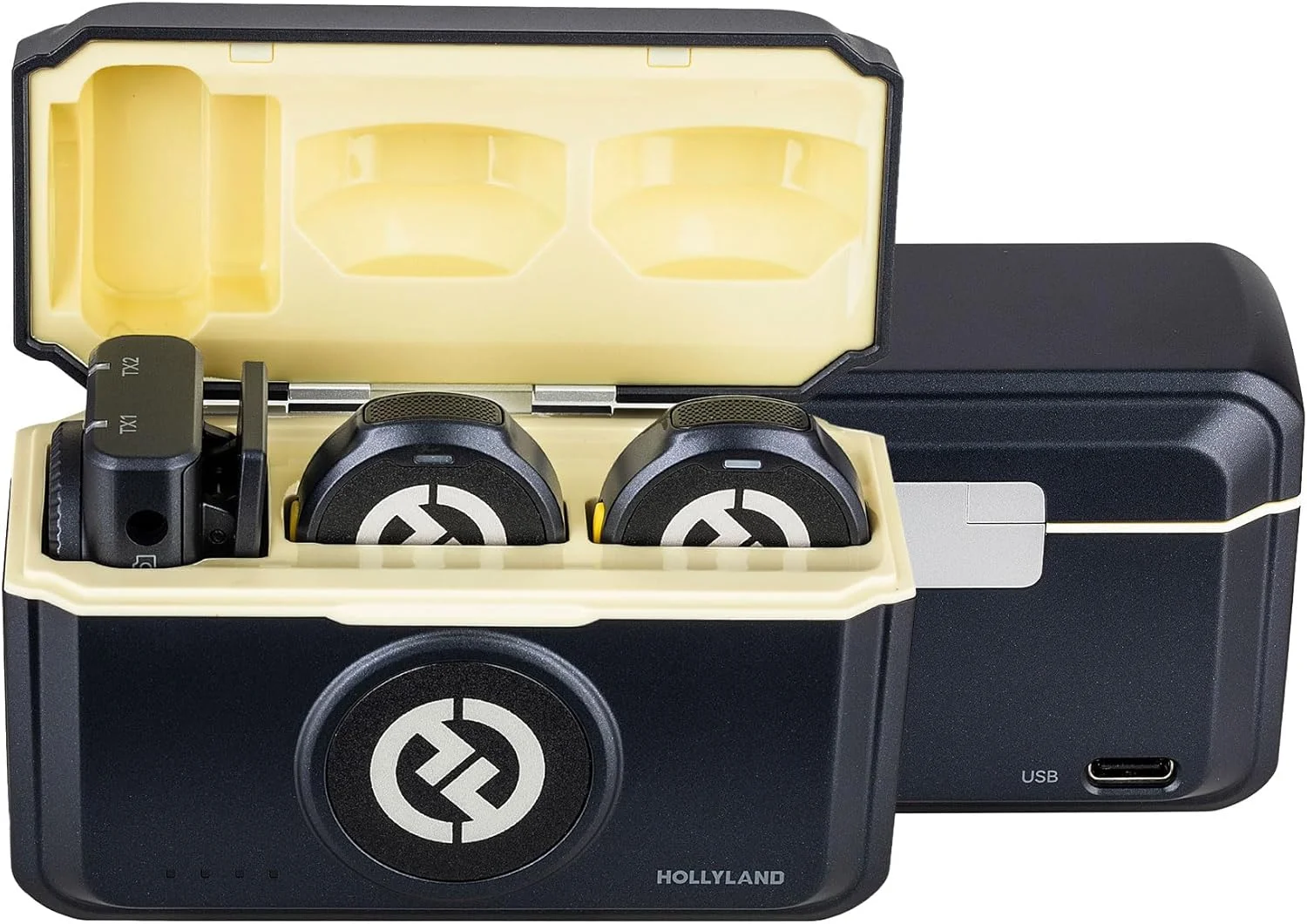 سیستم میکروفون یقه ای بی سیم Hollyland Lark M2 Duo برای دوربین/آیفون/اندروید/لپ تاپ 2 نفره، میکروفون گیره ای 2.4 گیگاهرتزی با حذف نویز، باتری 30 ساعته برای ضبط ویدیو و استریمینگ سیستم میکروفون یقه ای بی سیم Hollyland Lark M2 Duo برای دوربین/آیفون/اندروید/لپ تاپ 2 نفره، میکروفون گیره ای 2.4 گیگاهرتزی با حذف نویز، باتری 30 ساعته برای ضبط ویدیو و استریمینگ
