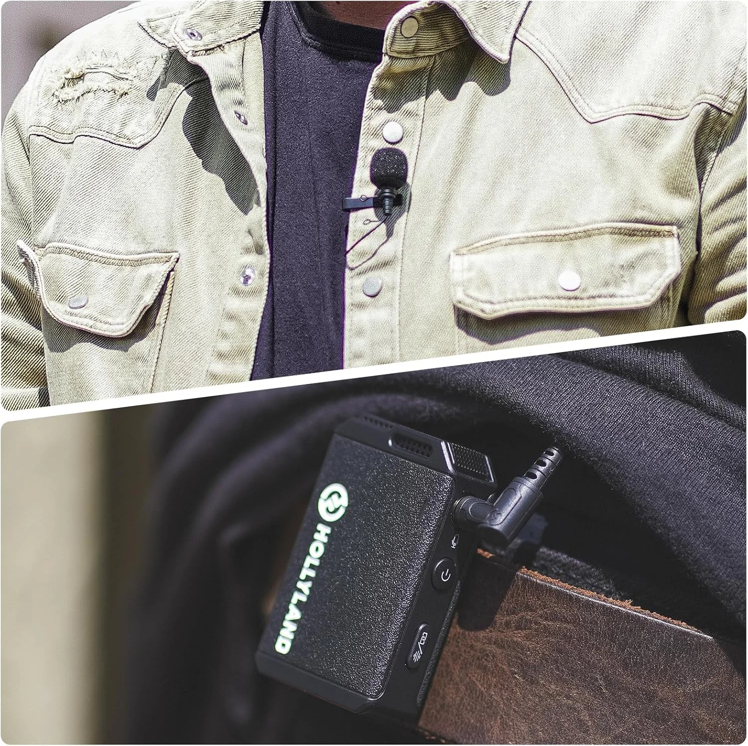 میکروفون یقه ای اومنی دایرکشنال HollyView Hollyland برای سیستم میکروفون Lark Max - مشکی، (2 عدد) میکروفون یقه ای اومنی دایرکشنال HollyView Hollyland برای سیستم میکروفون Lark Max - مشکی، (2 عدد)