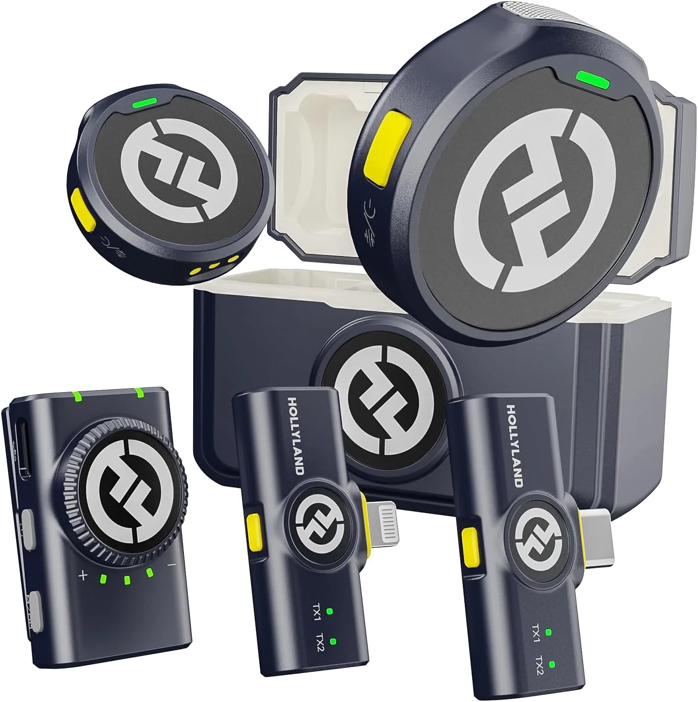 میکروفون یقه ای بی سیم HollyView Hollyland Lark M2 - نسخه کمبو