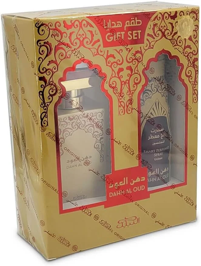 ست هدیه نبيل دهن العود ادو پرفیوم 100 میلی لیتر و اسپری بدن دئودورانت هوشمند 200 میلی لیتر - ست عطر унисекс ماندگار
