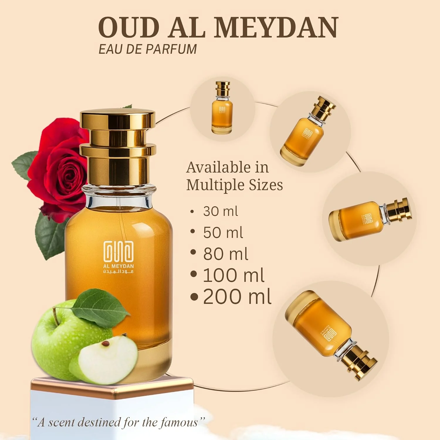 عطر روغنی عود المیدان زنانه - رایحه ای از مای بلاش - عطر میوه ای و گلی بدون الکل با انار، رز و یاس - ماندگاری طولانی 8-10 ساعت (100 میلی لیتر)