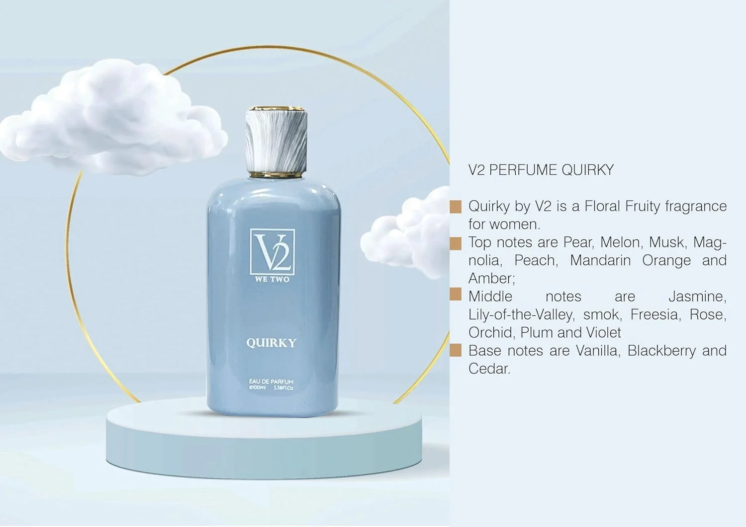 عطر زنانه کویرکی بای وی وی 2 سیسترز از پارو عود اند پرفیومز (ساخت امارات)