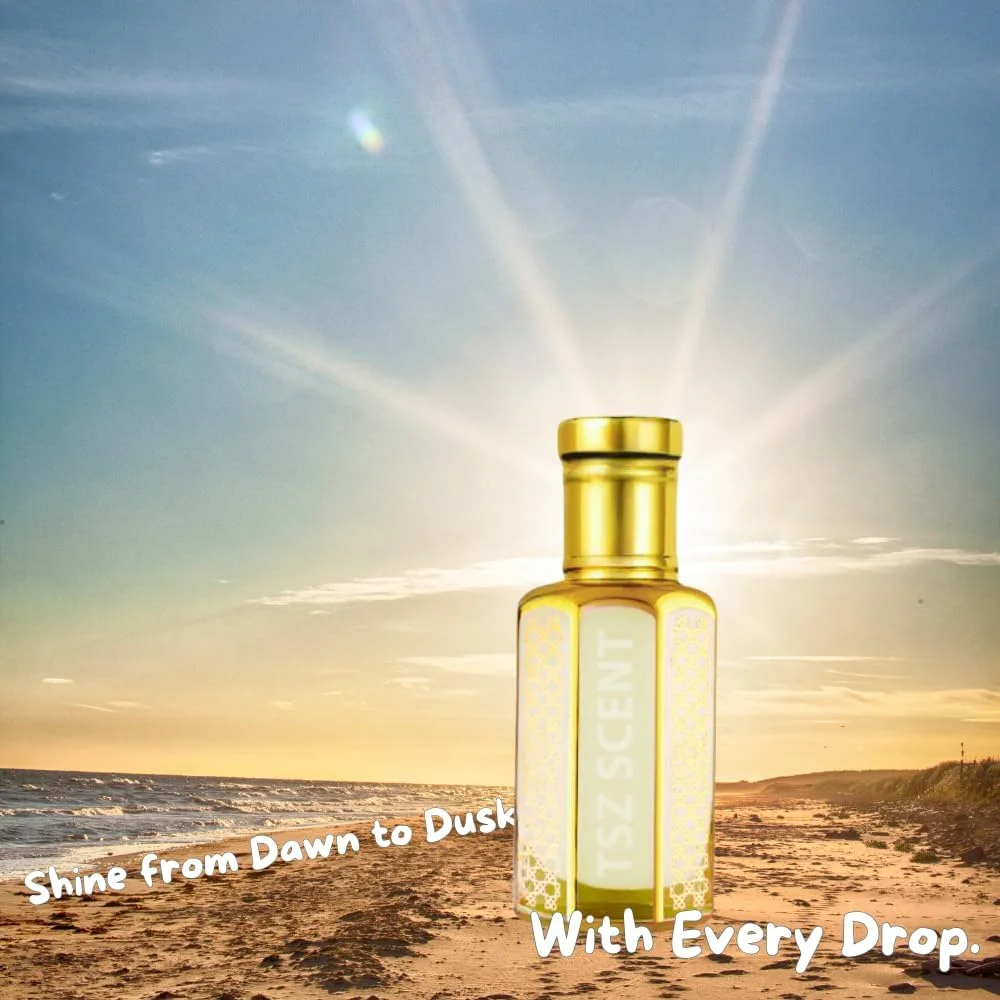 روغن عطر مشک طهاره نمکی TSZ Scent – 1 توله (12 میلی لیتر) | مشک سفید، نسیم اقیانوس و نت های نمک مرکبات | ماندگاری طولانی، عطر عربی بدون الکل унисекс برای استفاده روزانه - مسك الطهارة الأبيض