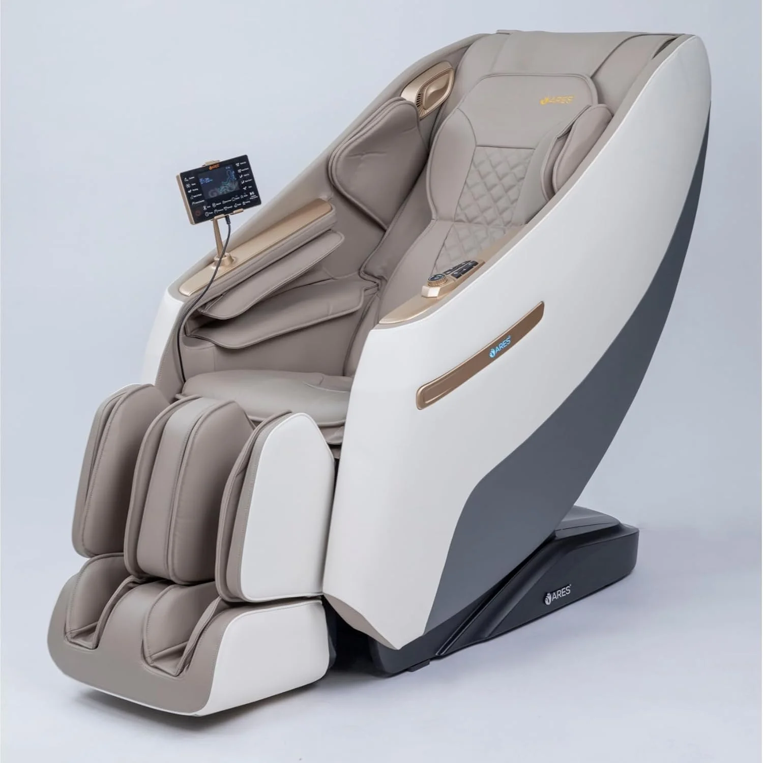صندلی ماساژ ARES uRoyal با ماساژ سه بعدی و مسیر SL فوق العاده طولانی | 12 برنامه ماساژ اتوماتیک | گرمایش | کنترل صوتی | 3 حالت بی وزنی | بلوتوث دیجیتال سه بعدی (10 سال گارانتی) صندلی ماساژ ARES uRoyal با ماساژ سه بعدی و مسیر SL فوق العاده طولانی | 12 برنامه ماساژ اتوماتیک | گرمایش | کنترل صوتی | 3 حالت بی وزنی | بلوتوث دیجیتال سه بعدی (10 سال گارانتی)