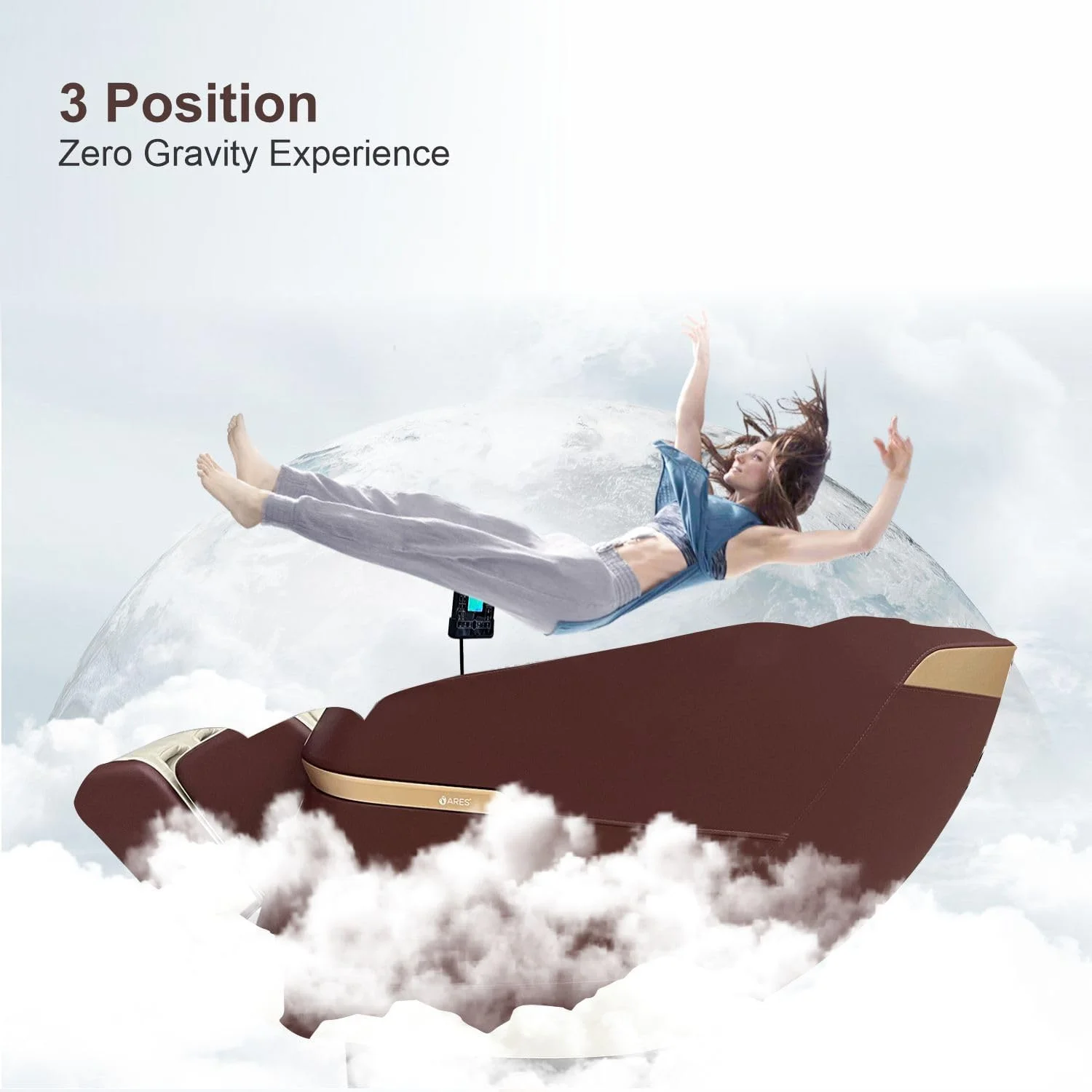 صندلی ماساژ ARES uClass (3 سال گارانتی) مکانیزم ماساژ مغناطیسی | 24 برنامه خودکار | درمان گرمایشی کمر و پا | کنترل صوتی هوشمند | 3 موقعیت بی وزنی | بلندگوهای بلوتوث