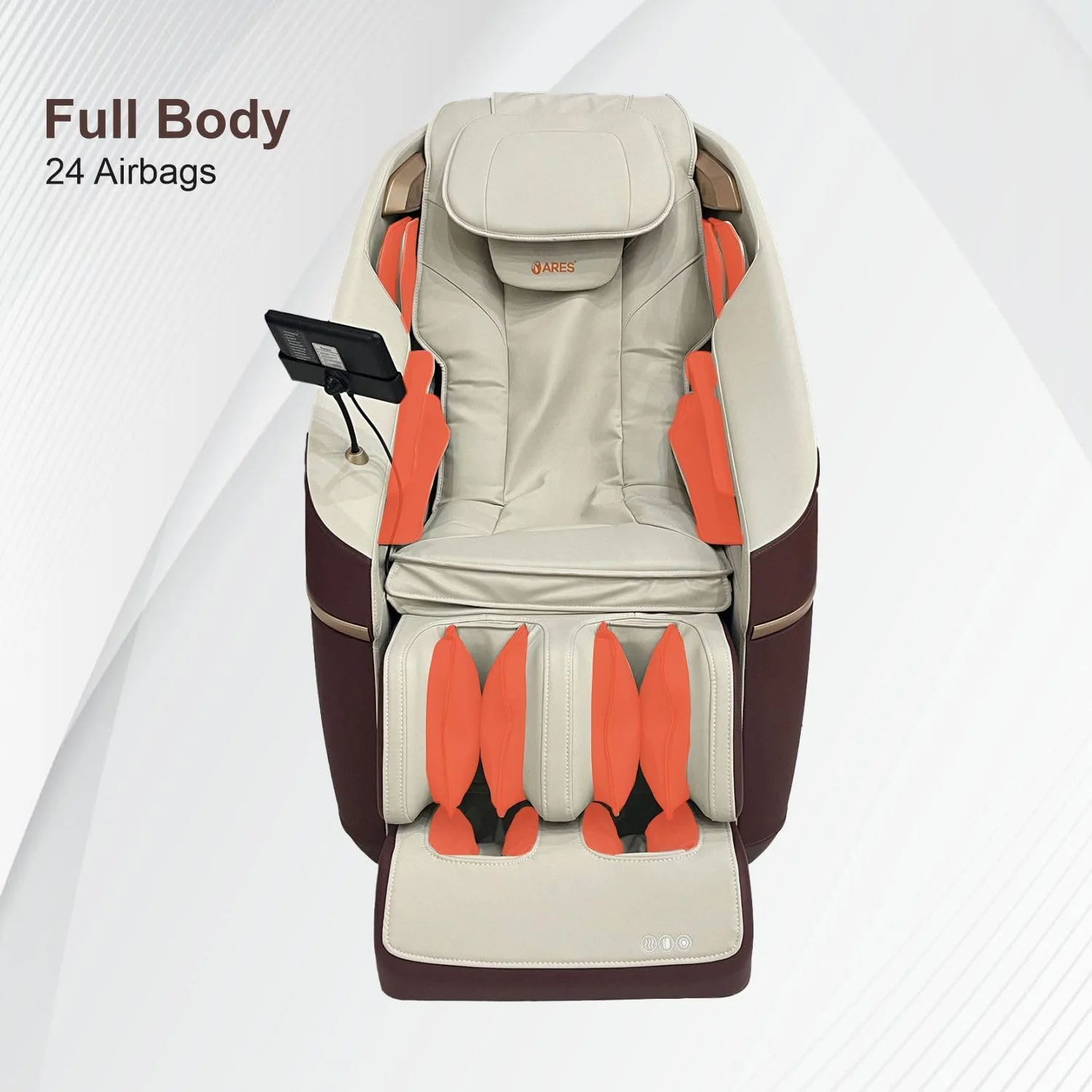 صندلی ماساژ ARES uClass (3 سال گارانتی) مکانیزم ماساژ مغناطیسی | 24 برنامه خودکار | درمان گرمایشی کمر و پا | کنترل صوتی هوشمند | 3 موقعیت بی وزنی | بلندگوهای بلوتوث