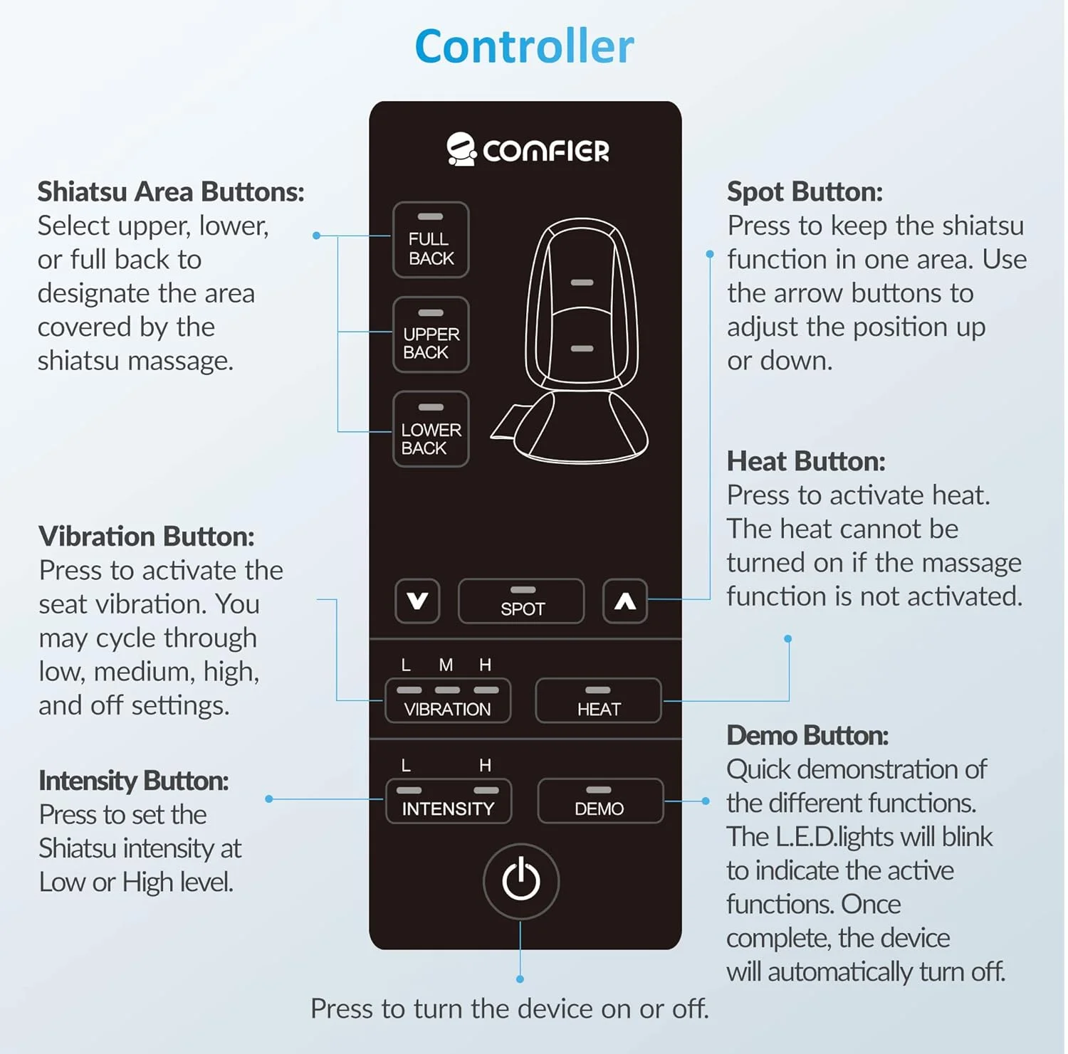 ماساژور کمر کامفایر برای درد کمر، کنترل با اپلیکیشن، پد صندلی ماساژور شیاتسو، ماساژور برقی صندلی با گرما، کوسن صندلی برای دفتر، خانه، هدیه ایده آل برای مادر، پدر، او، او (آتروس) ماساژور کمر کامفایر برای درد کمر، کنترل با اپلیکیشن، پد صندلی ماساژور شیاتسو، ماساژور برقی صندلی با گرما، کوسن صندلی برای دفتر، خانه، هدیه ایده آل برای مادر، پدر، او، او (آتروس)