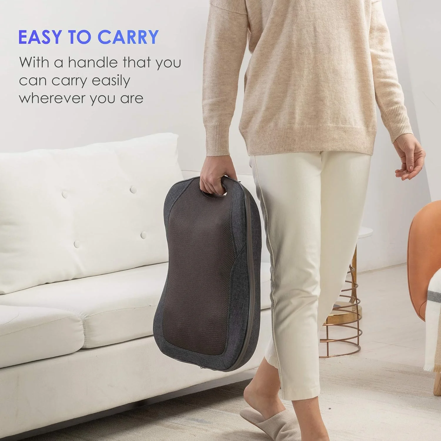 ماساژور شیاتسو کمر گرمایشی Comfier - کوسن ماساژ قابل حمل، برای زنان/مردان، پد صندلی ماساژور ورزشی قابل تنظیم، ماساژور صندلی برای استفاده در دفتر، خانه ماساژور شیاتسو کمر گرمایشی Comfier - کوسن ماساژ قابل حمل، برای زنان/مردان، پد صندلی ماساژور ورزشی قابل تنظیم، ماساژور صندلی برای استفاده در دفتر، خانه