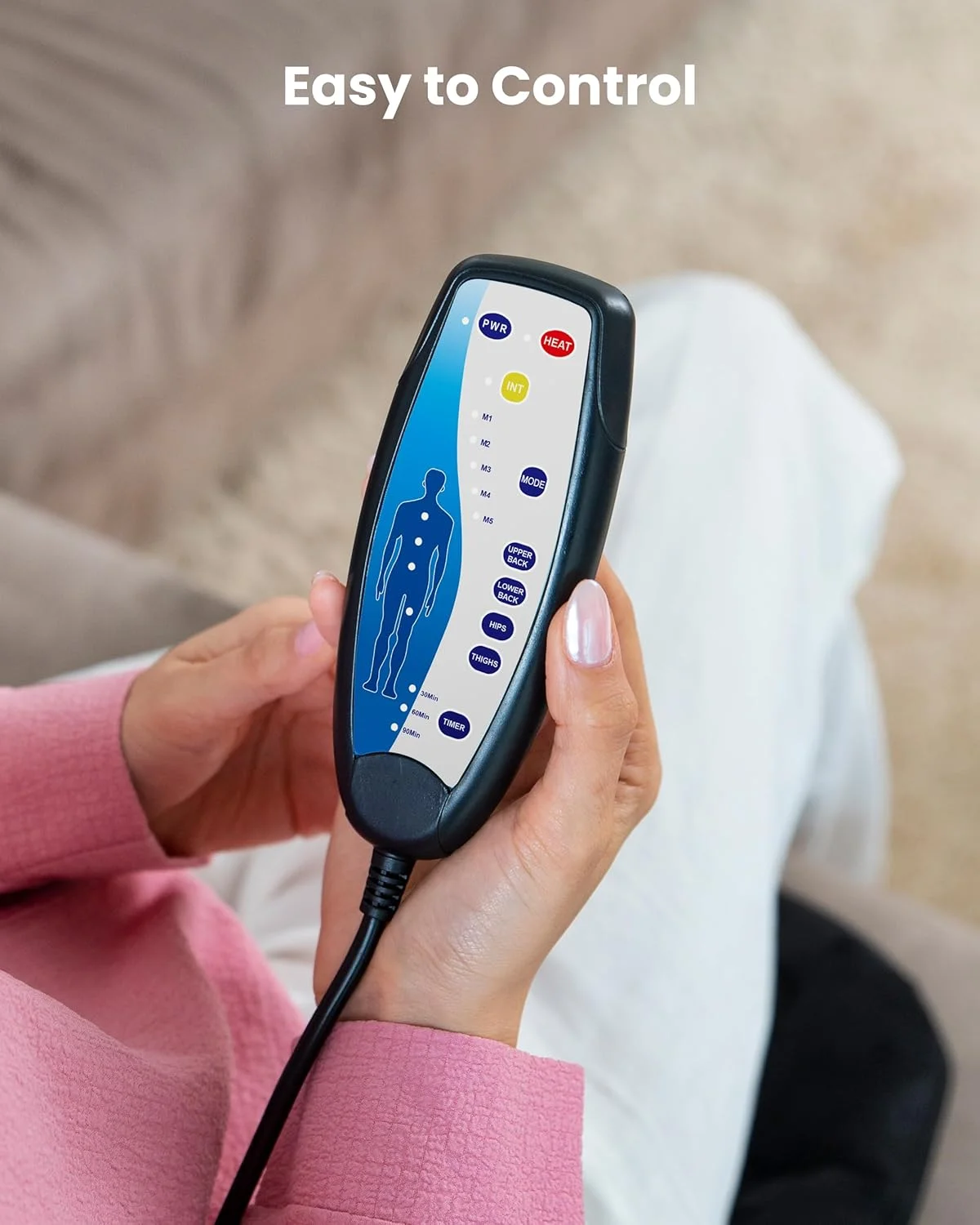 کوسن ماساژور صندلی کامفایر، ماساژور کمر با 8 گره ماساژ و 5 حالت، پد ماساژور صندلی قابل تنظیم با گرما برای خانه و محل کار، پد صندلی با گرمایش کوسن ماساژور صندلی کامفایر، ماساژور کمر با 8 گره ماساژ و 5 حالت، پد ماساژور صندلی قابل تنظیم با گرما برای خانه و محل کار، پد صندلی با گرمایش