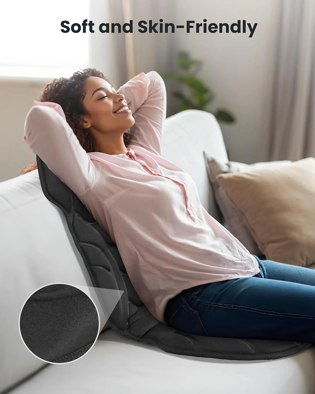 کوسن ماساژور صندلی کامفایر، ماساژور کمر با 8 گره ماساژ و 5 حالت، پد ماساژور صندلی قابل تنظیم با گرما برای خانه و محل کار، پد صندلی با گرمایش کوسن ماساژور صندلی کامفایر، ماساژور کمر با 8 گره ماساژ و 5 حالت، پد ماساژور صندلی قابل تنظیم با گرما برای خانه و محل کار، پد صندلی با گرمایش