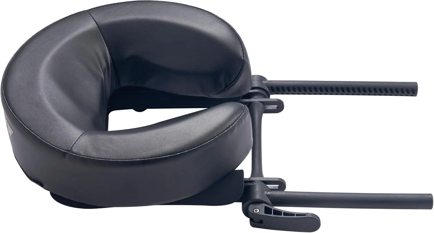 مجموعه تکیه‌گاه صورت قابل تنظیم ماساژ مستر یونیورسال سیمپلیسیتی و بالشتک/کوسن صورت یونیورسال 3.5 اینچی - مجموعه پلتفرم تکیه‌گاه سر میز ماساژ/صندلی ماساژ (بنفش)