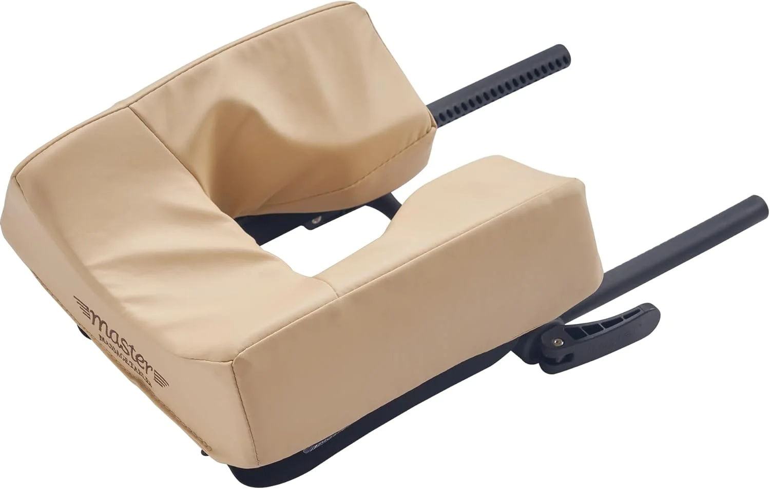 مجموعه تکیه‌گاه صورت قابل تنظیم ماساژ مستر یونیورسال سیمپلیسیتی و بالشتک/کوسن صورت یونیورسال 3.5 اینچی - مجموعه پلتفرم تکیه‌گاه سر میز ماساژ/صندلی ماساژ (بنفش)