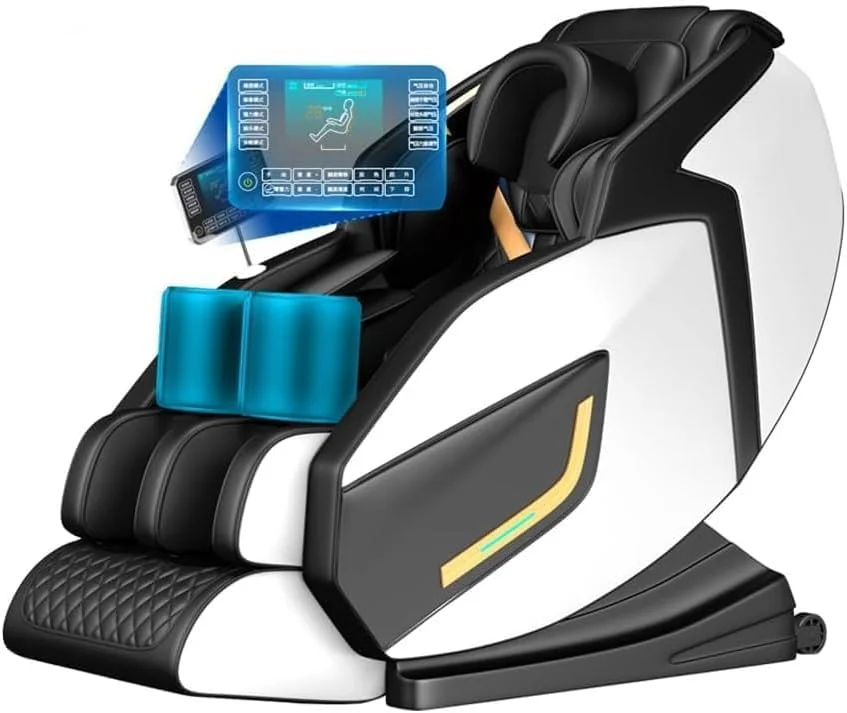صندلی ماساژور برقی COOLBABY مدل Z9 با ماساژور سر منعطف 8D، حالت بی وزنی فضایی، بلندگوی استریو بلوتوث HIFI و نورپردازی رمانتیک