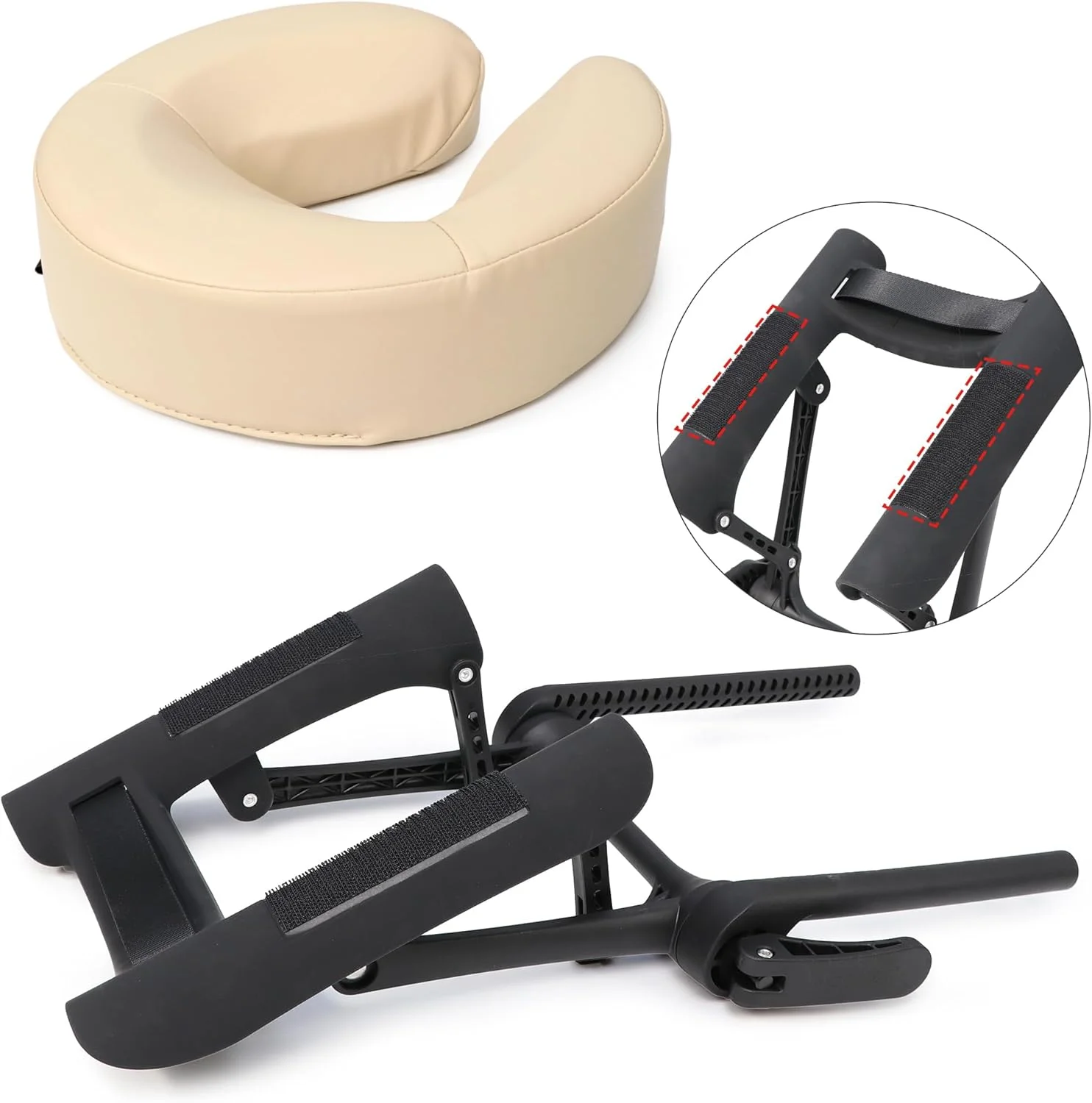 بالشتک صورت یونیورسال Master Massage - بالش صورت حرفه ای برای تخت و صندلی ماساژ، درمان اسپا، کرم خواب درمان زیبایی