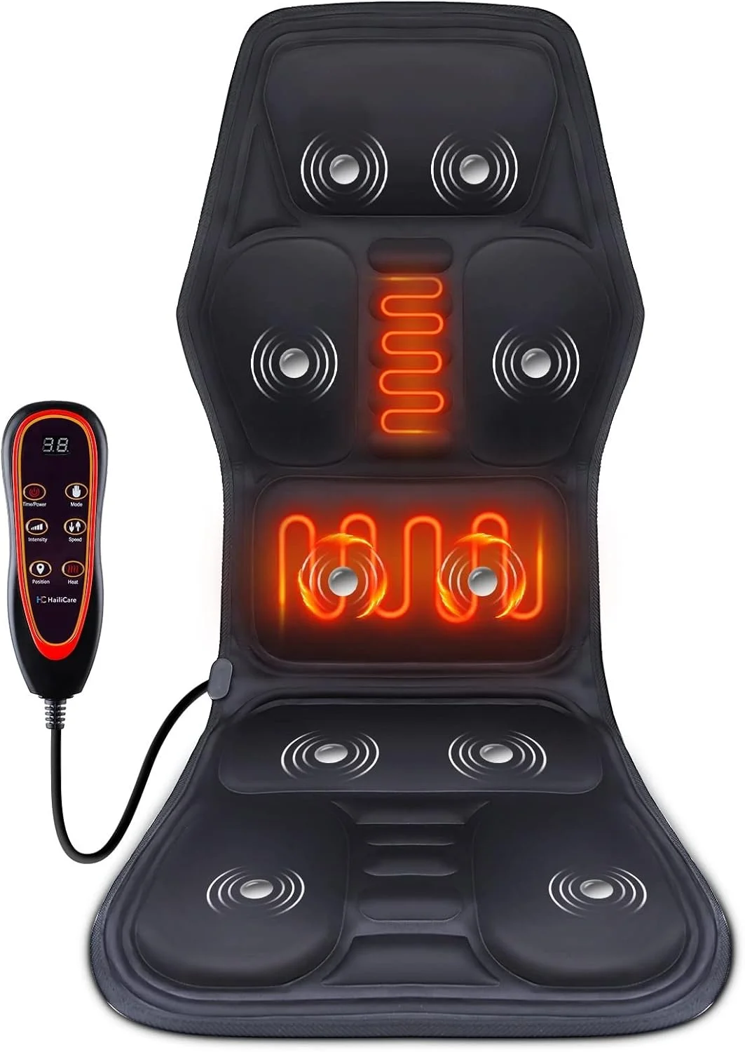 تشک ماساژور ویبره ای برقی VETCS، ماساژور صندلی، پد ماساژور، گرمایش خانگی، ماساژور ویبره ای گردن و کمر، تشک ماساژور برای تسکین درد تشک ماساژور ویبره ای برقی VETCS، ماساژور صندلی، پد ماساژور، گرمایش خانگی، ماساژور ویبره ای گردن و کمر، تشک ماساژور برای تسکین درد