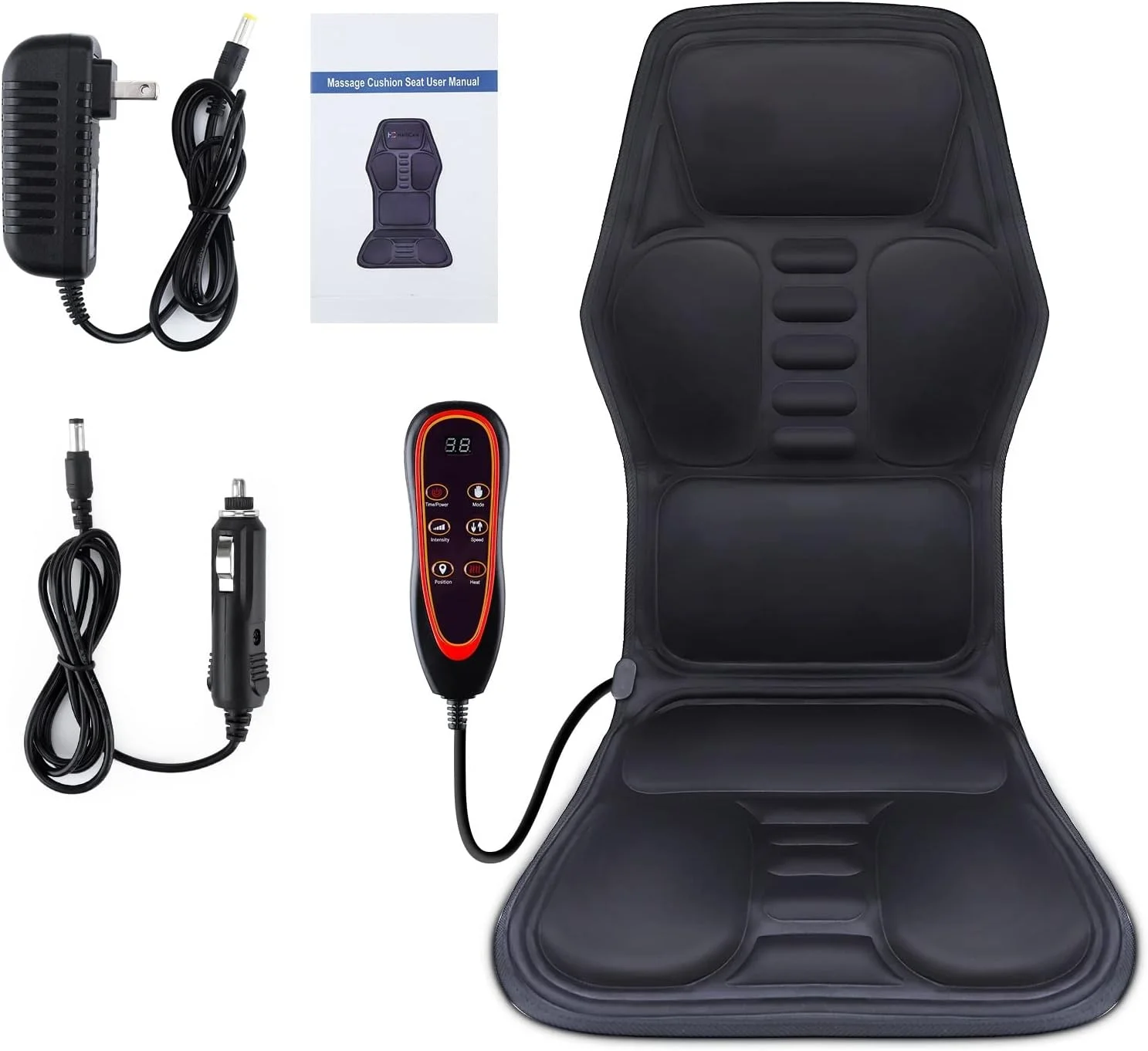 تشک ماساژور ویبره ای برقی VETCS، ماساژور صندلی، پد ماساژور، گرمایش خانگی، ماساژور ویبره ای گردن و کمر، تشک ماساژور برای تسکین درد تشک ماساژور ویبره ای برقی VETCS، ماساژور صندلی، پد ماساژور، گرمایش خانگی، ماساژور ویبره ای گردن و کمر، تشک ماساژور برای تسکین درد