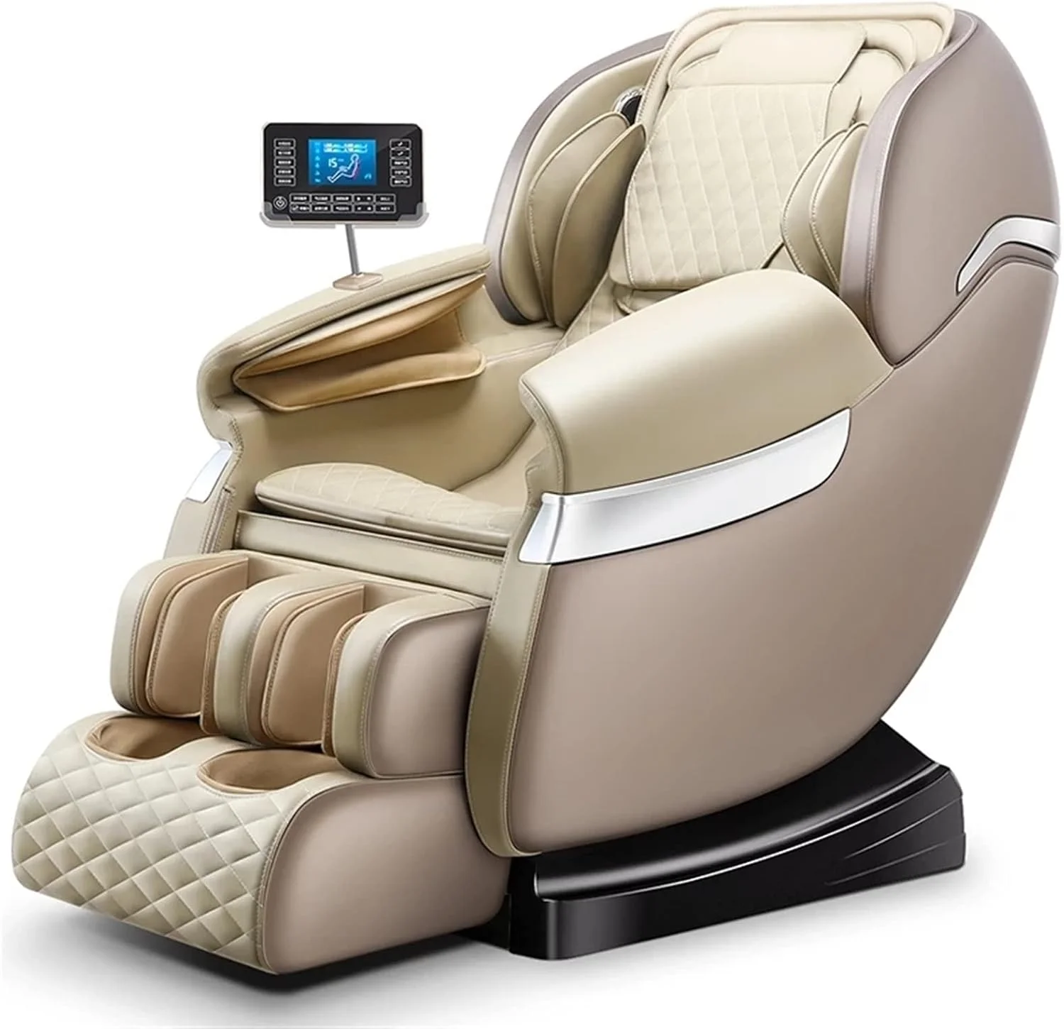 صندلی ماساژ VETCS، صندلی ماساژور برقی تمام بدن 4D، چند منظوره، جدیدترین مدل با روکش چرمی و صفحه لمسی صندلی ماساژ VETCS، صندلی ماساژور برقی تمام بدن 4D، چند منظوره، جدیدترین مدل با روکش چرمی و صفحه لمسی