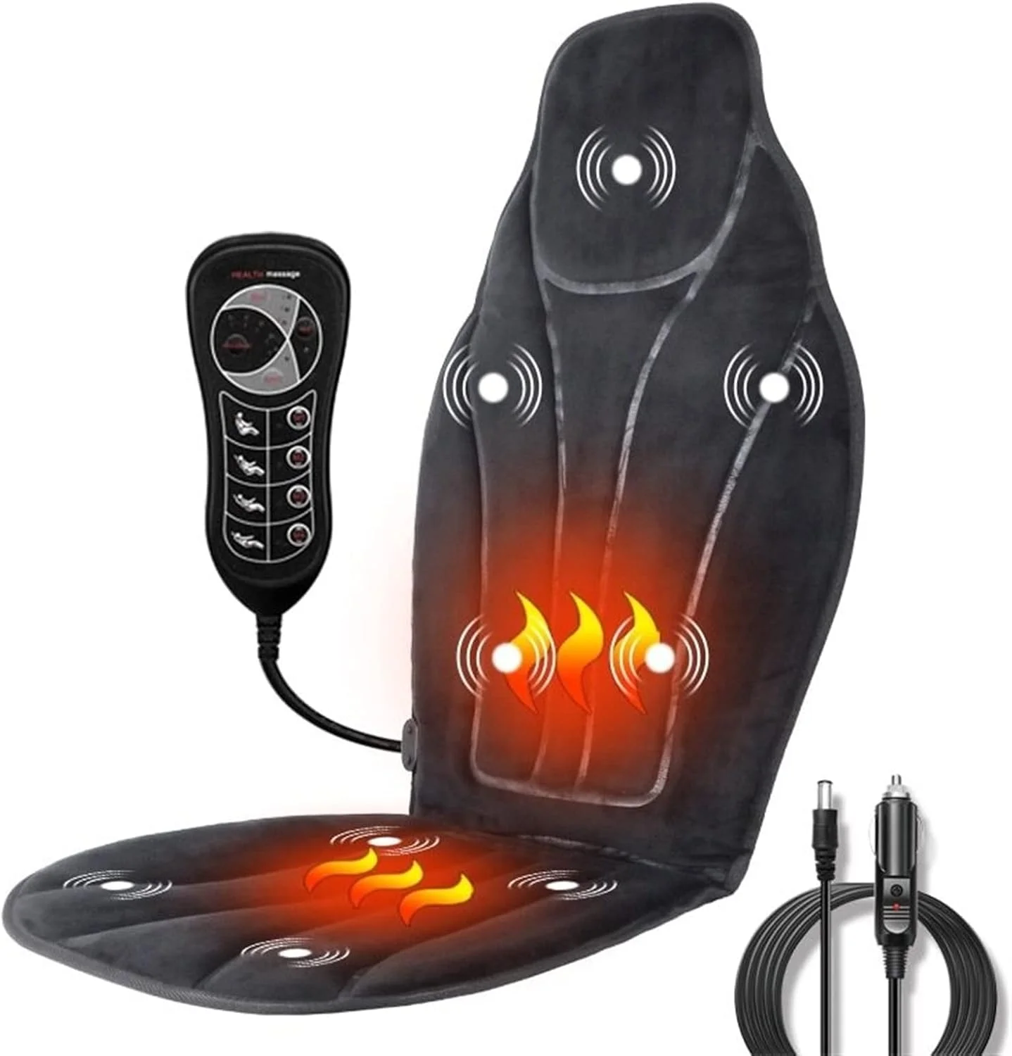 صندلی ماساژور VETCS برای صندلی عقب، ماساژور اداری خانگی، کوسن ویبره، ریلکسیشن گردن و کمر صندلی ماساژور VETCS برای صندلی عقب، ماساژور اداری خانگی، کوسن ویبره، ریلکسیشن گردن و کمر