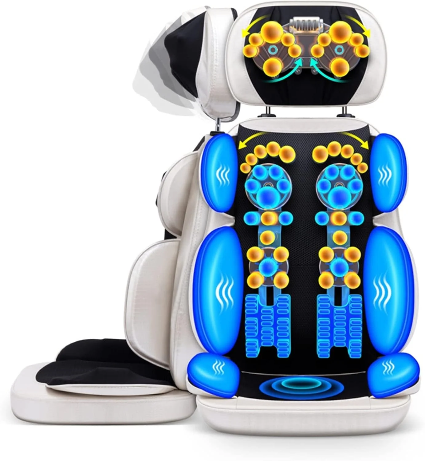 صندلی ماساژ برقی VETCS، صندلی ماساژ ویبره ای، کوسن ماساژ تمام بدن، ماساژ گردن، کمر، باسن، پا، گرم کننده، محرک عضلات صندلی ماساژ برقی VETCS، صندلی ماساژ ویبره ای، کوسن ماساژ تمام بدن، ماساژ گردن، کمر، باسن، پا، گرم کننده، محرک عضلات