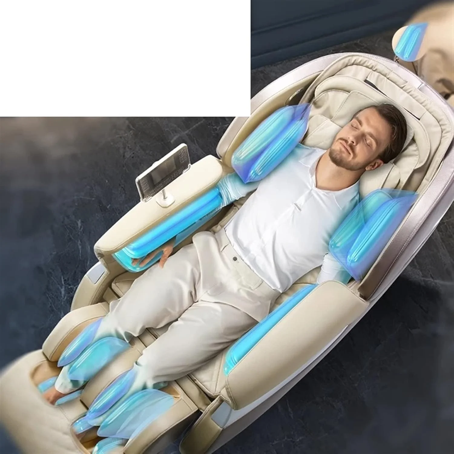 صندلی ماساژ VETCS، صندلی ماساژور برقی تمام بدن 4D، چند منظوره، جدیدترین مدل با روکش چرمی و صفحه لمسی صندلی ماساژ VETCS، صندلی ماساژور برقی تمام بدن 4D، چند منظوره، جدیدترین مدل با روکش چرمی و صفحه لمسی